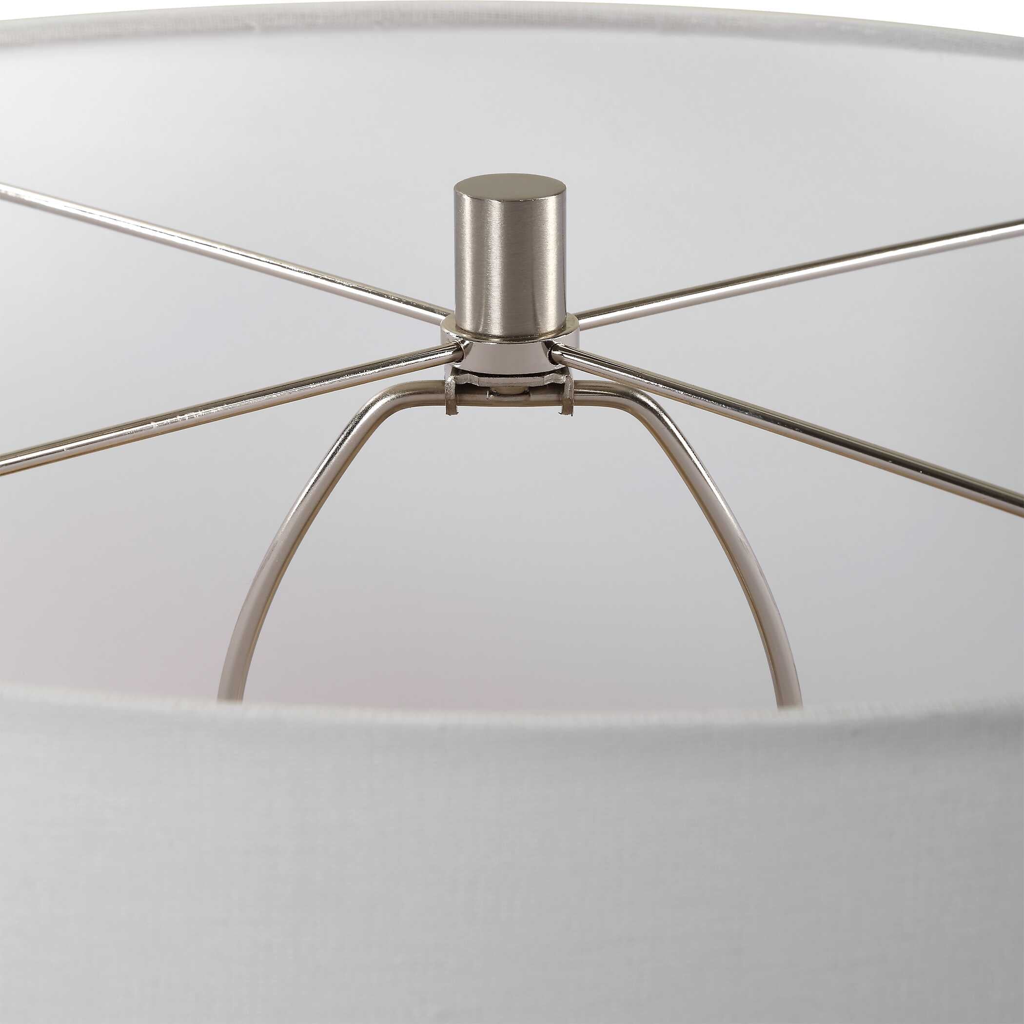 Dribble White Glaze Table Lamp - Image 6