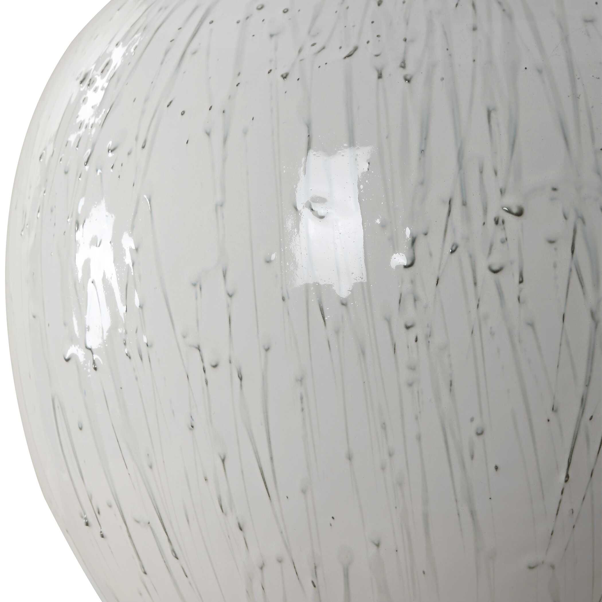 Dribble White Glaze Table Lamp - Image 7