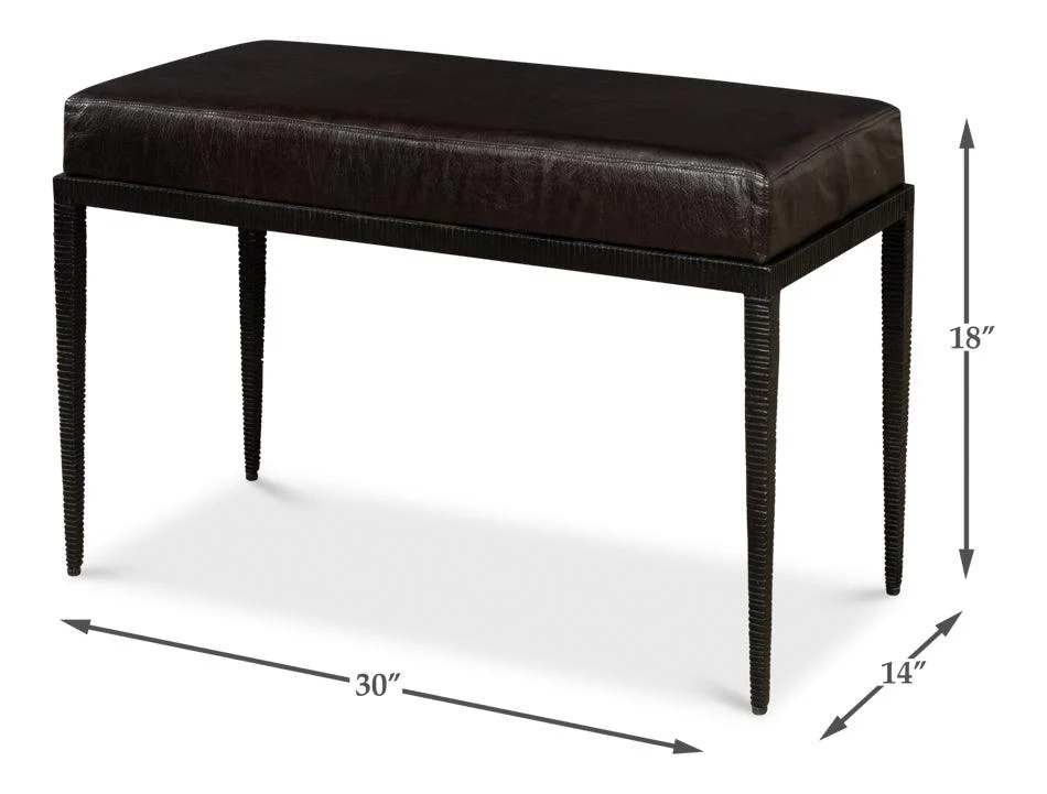 Duke Ridged Iron Bench - Image 6
