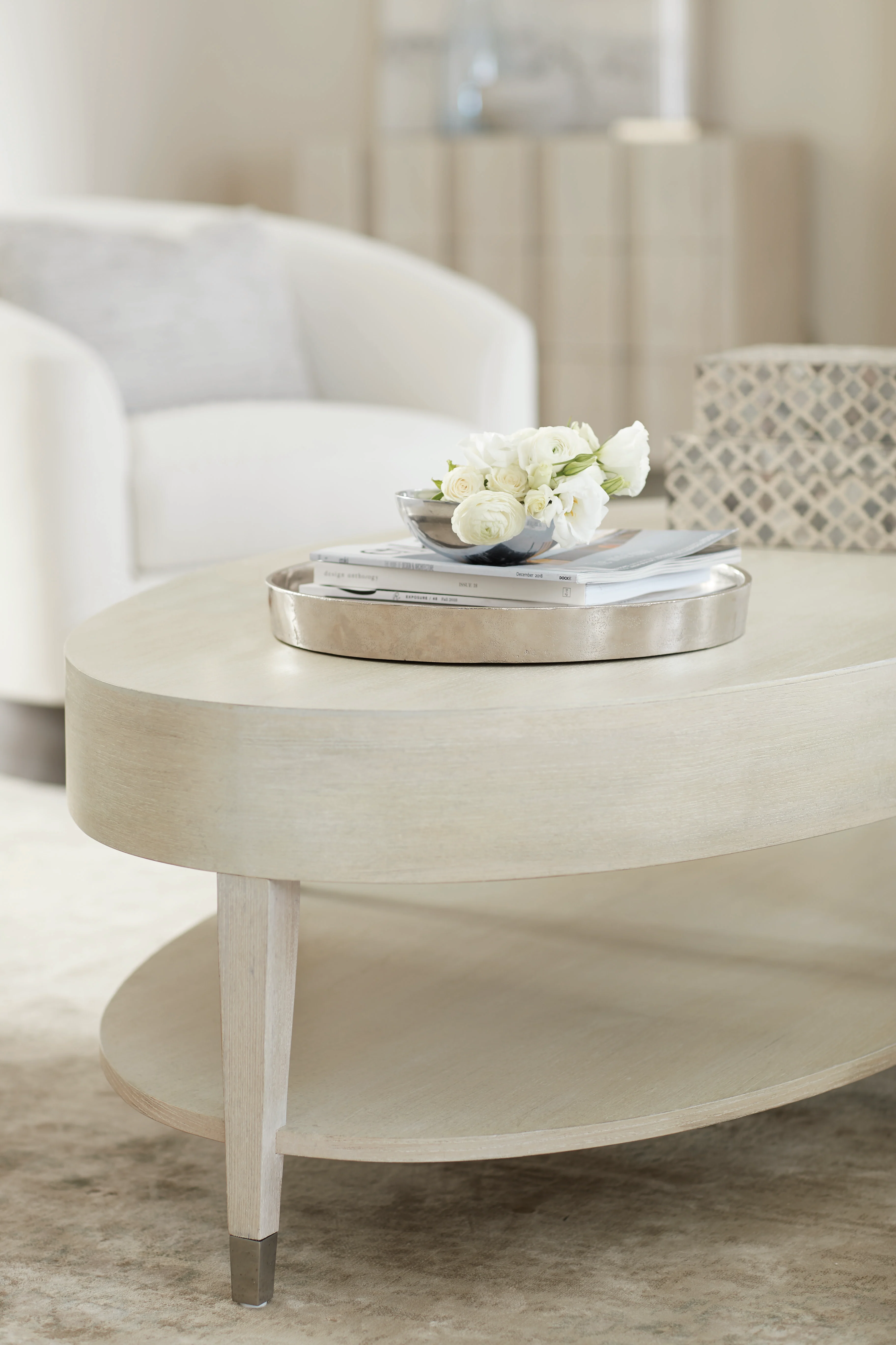 East Hampton Oval Cocktail Table - Image 5