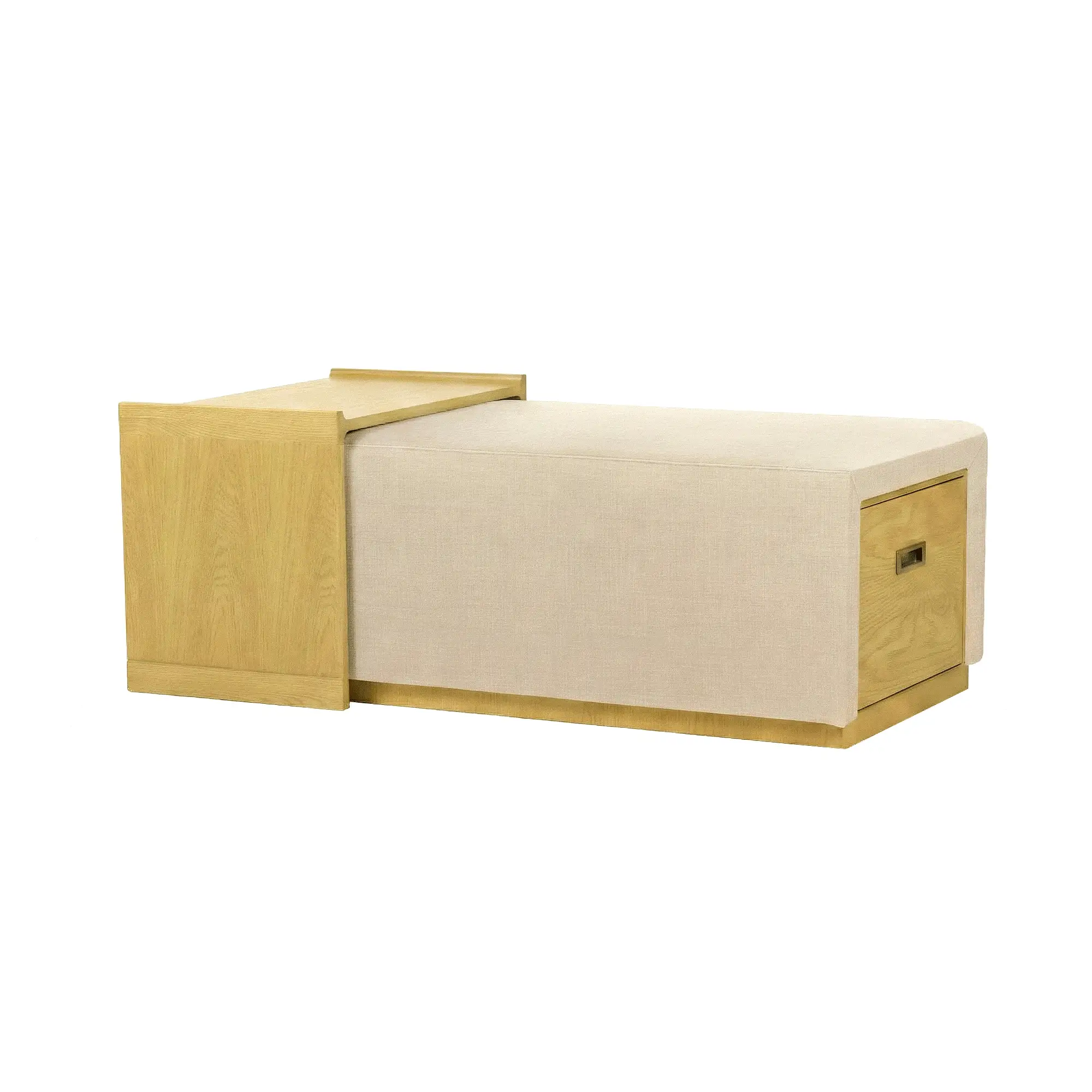 Elara Storage Ottoman - Barley Chenille - Image 4