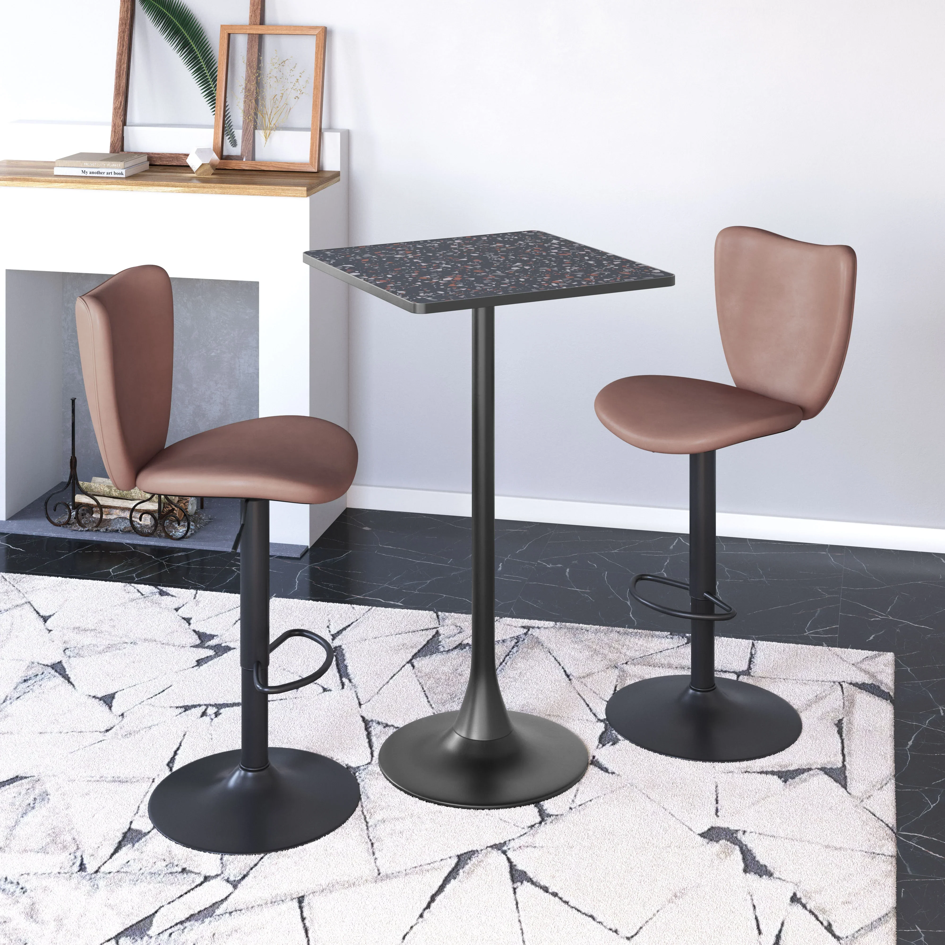 Elevate Barstool (Set of 2) Brown - Image 2