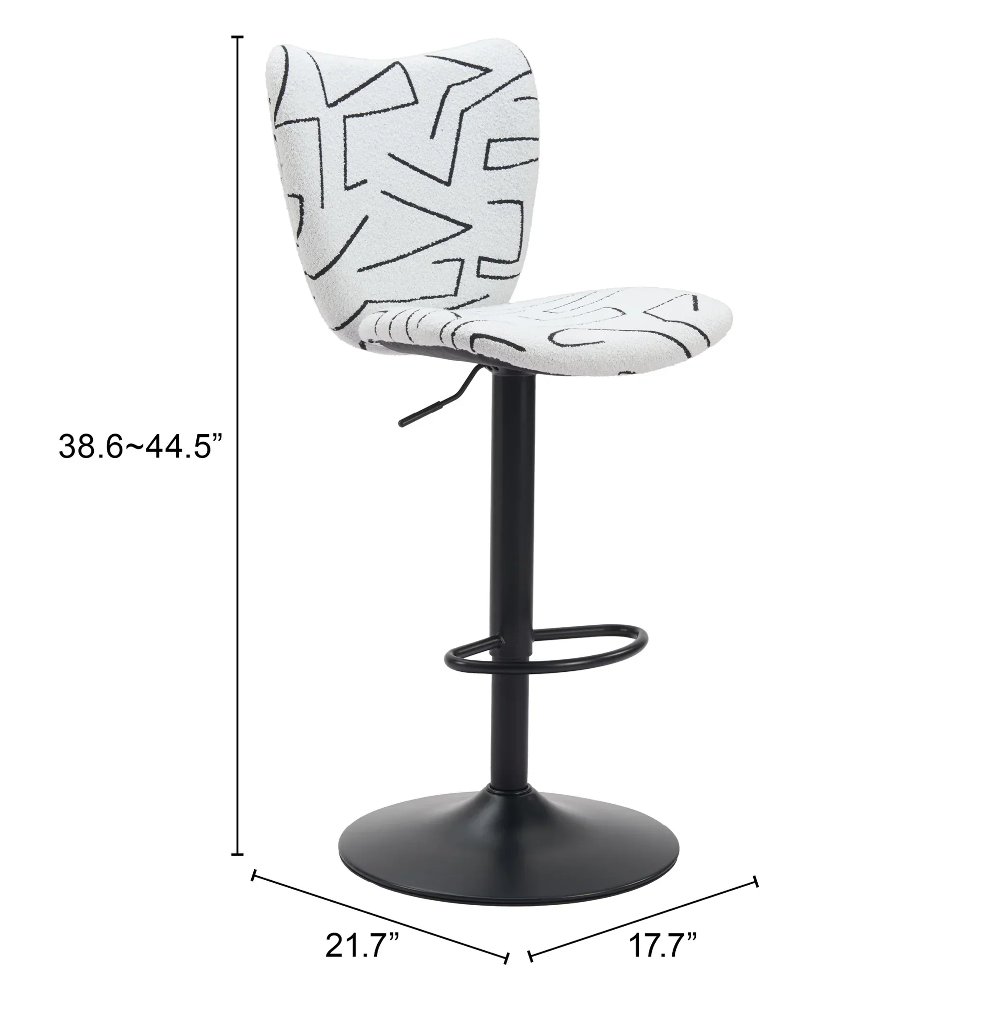 Elevate Barstool (Set of 2) White - Image 6