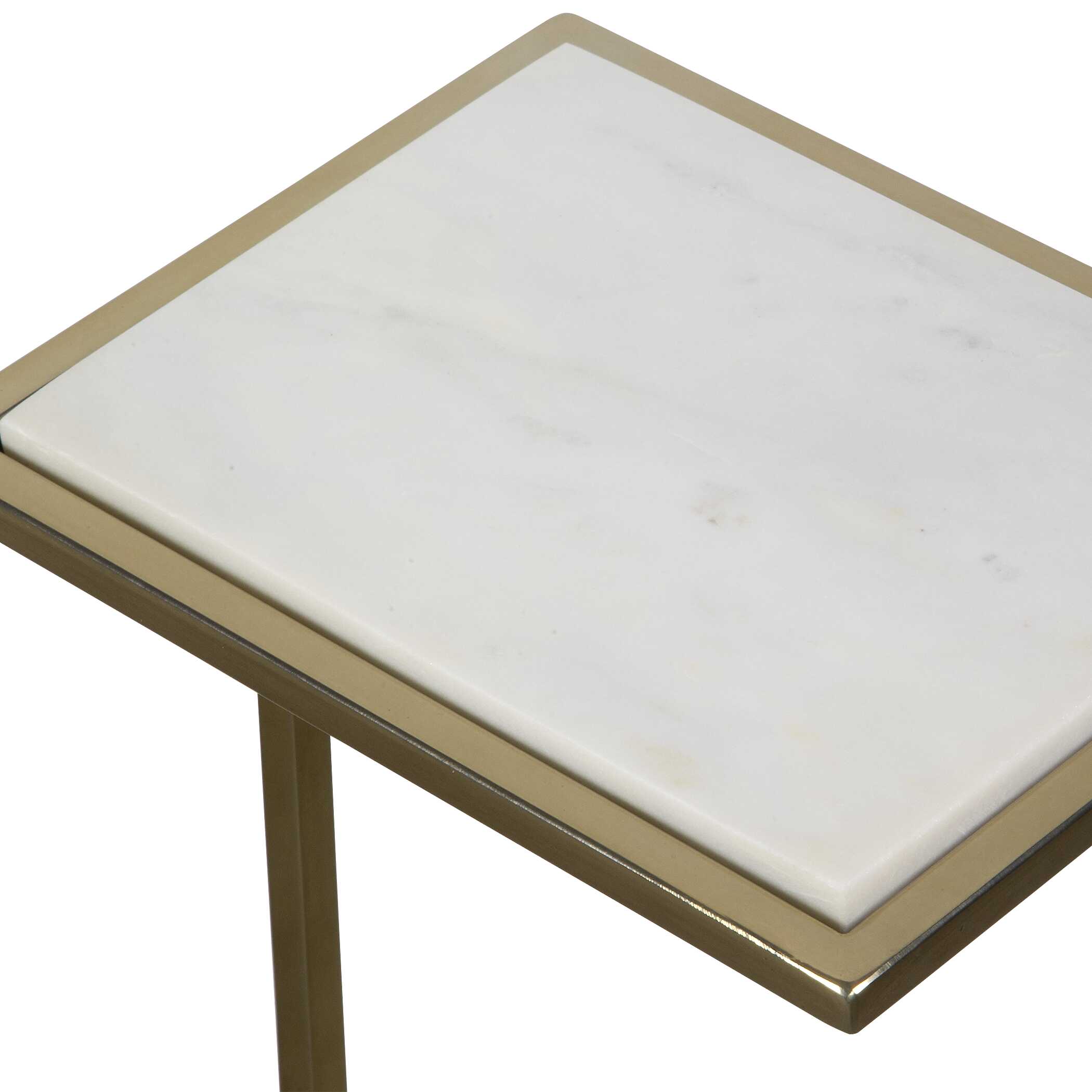Elevate White Marble Drink Table - Image 6