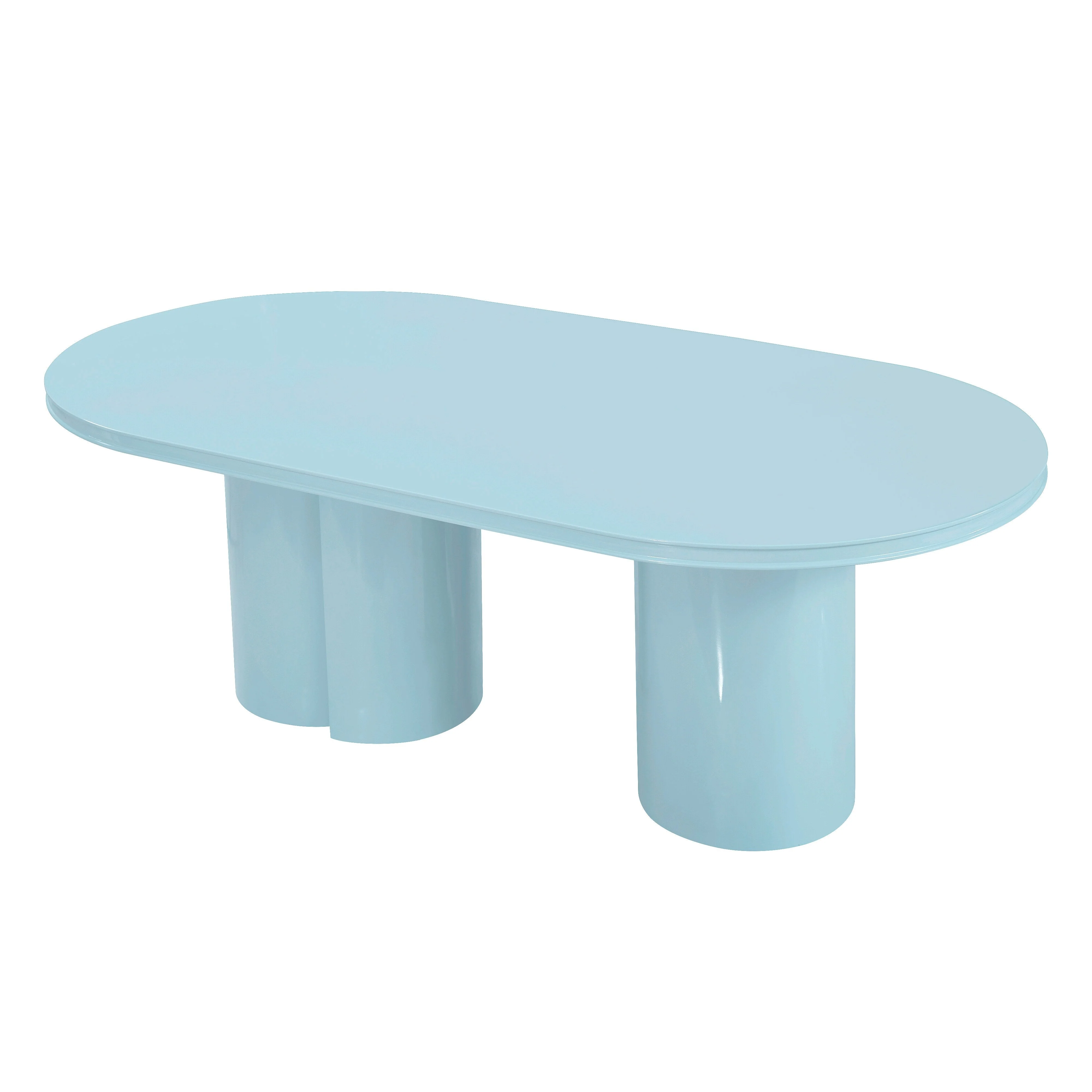 Elora 79" Lacquer Oval Dining Table - Image 10