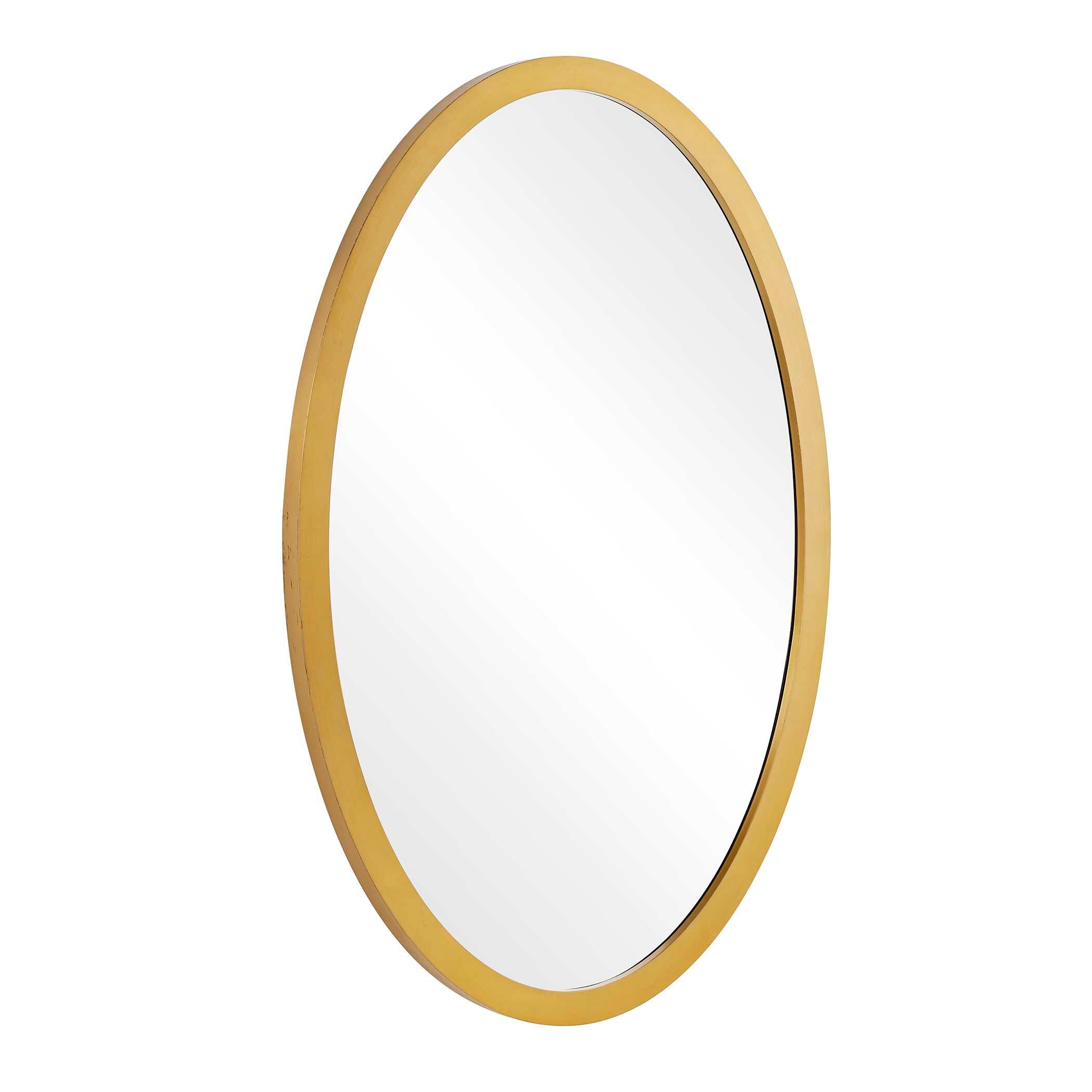 Elstree Antique Brass Oval Mirror - Image 4
