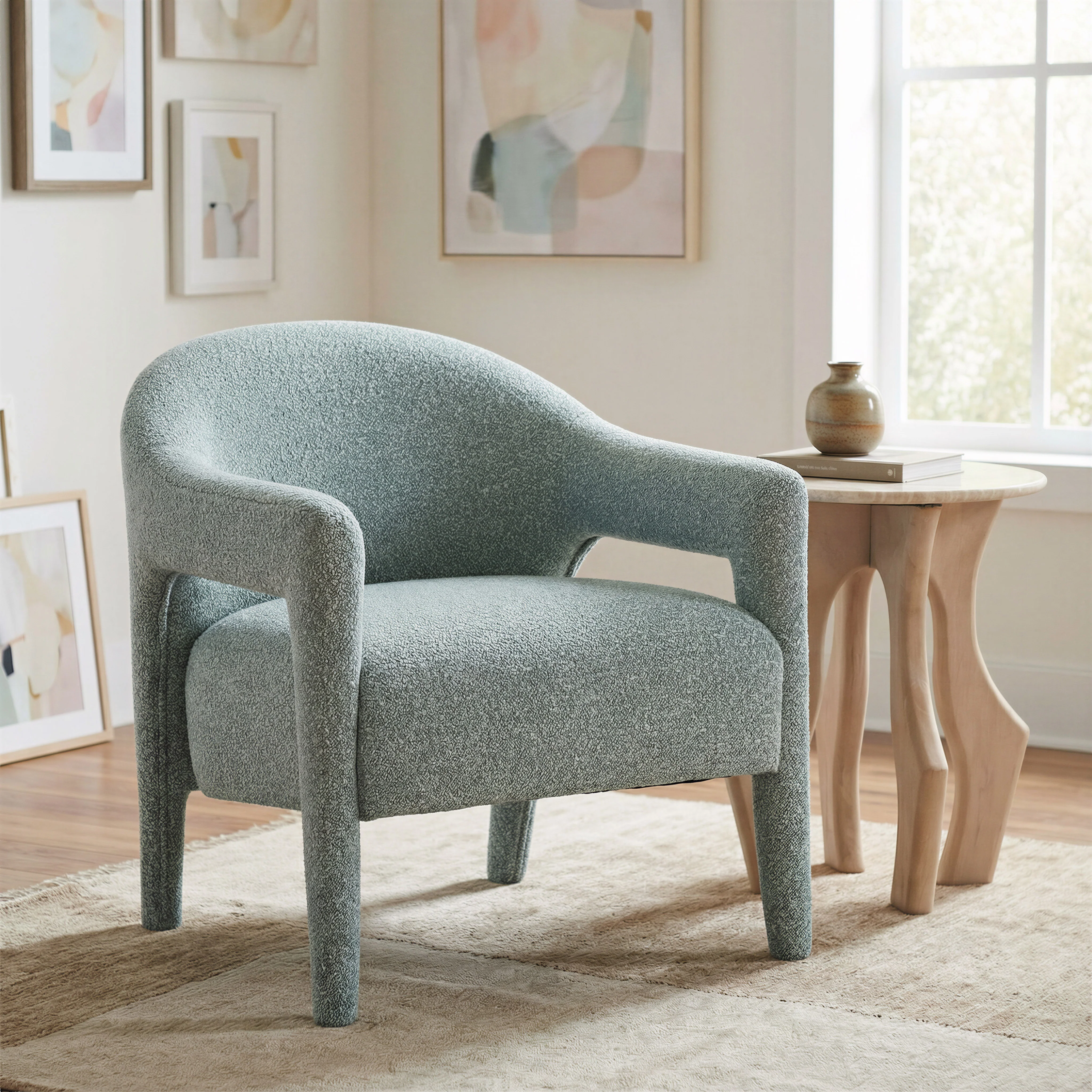 Eluma Accent Chair Dusty Teal - Image 8