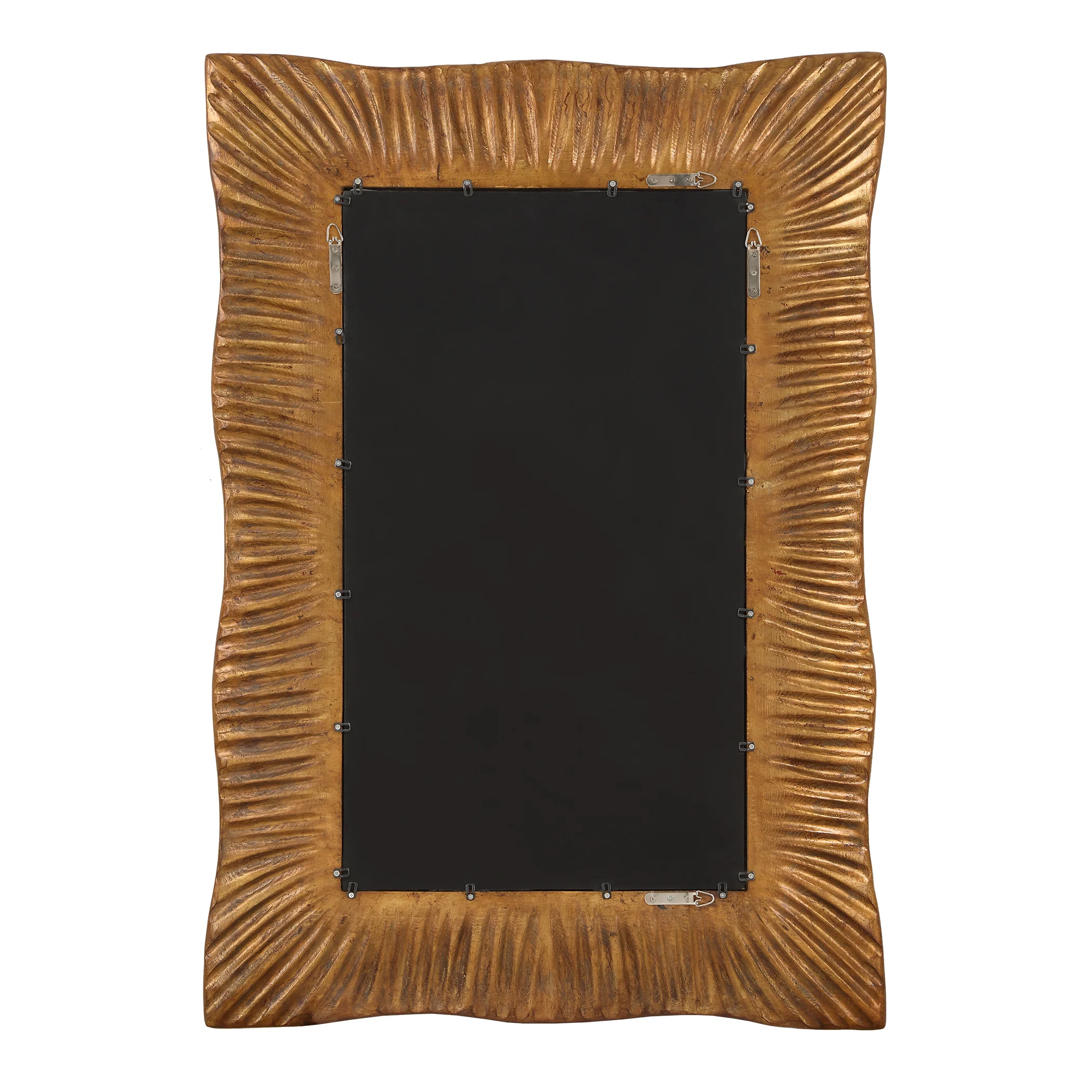 Emerson Scalloped Antique Gold Mirror - Image 7