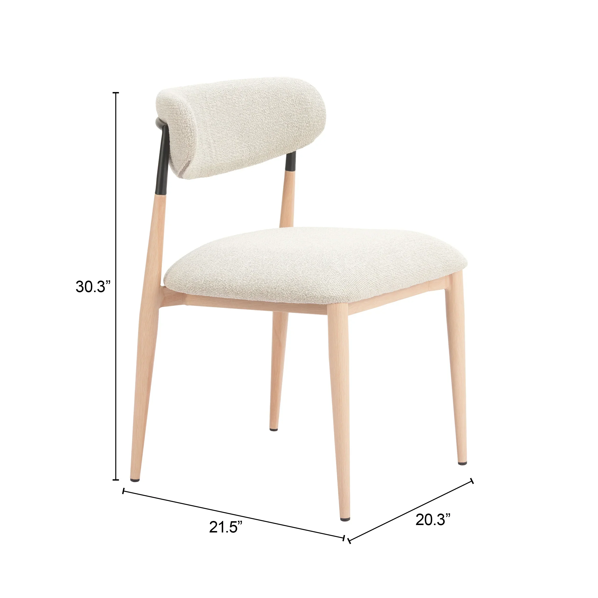 Equinox Armless Dining Chair (Set of 2) - Image 4