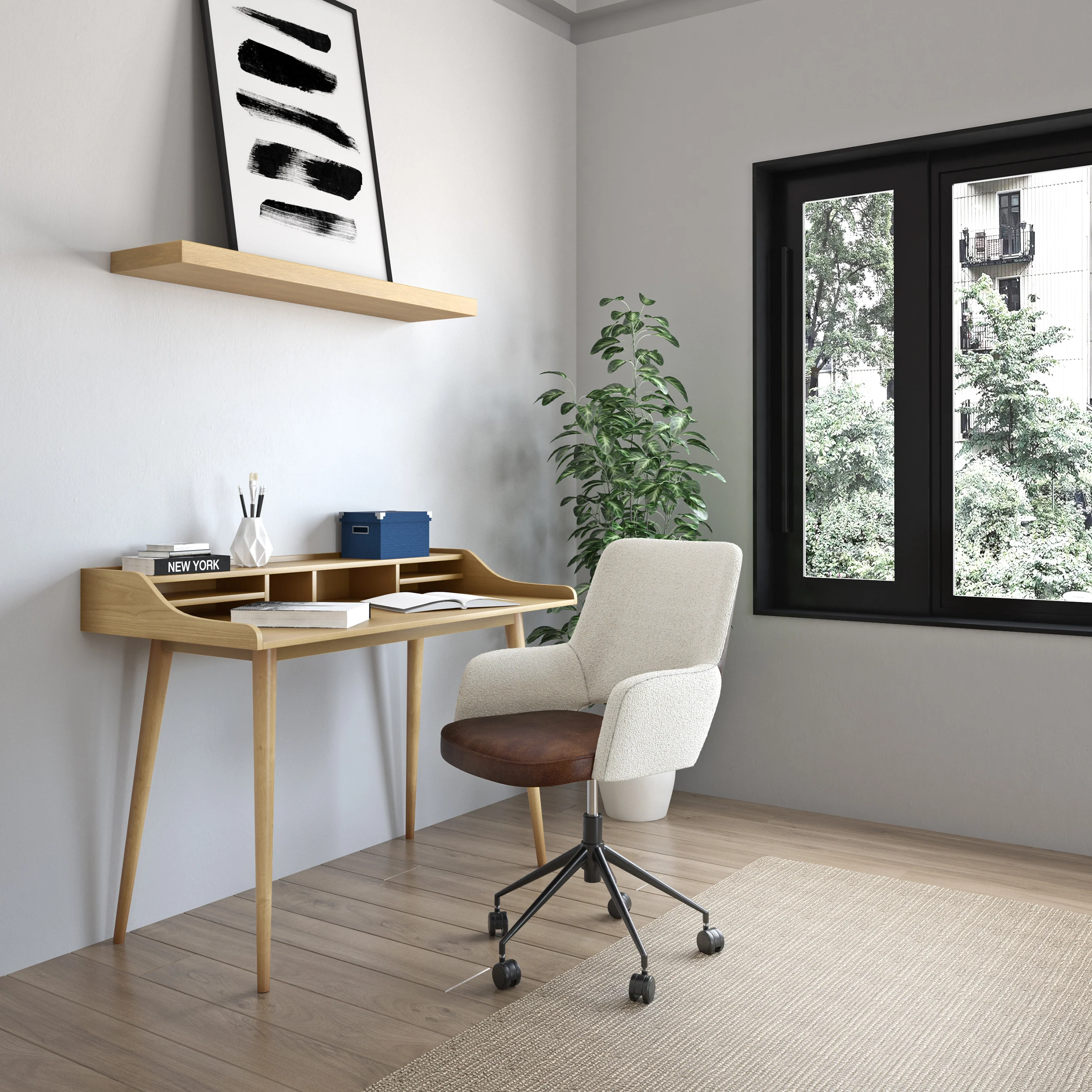 Euro Style Barney 43" Floating Shelf - Image 20