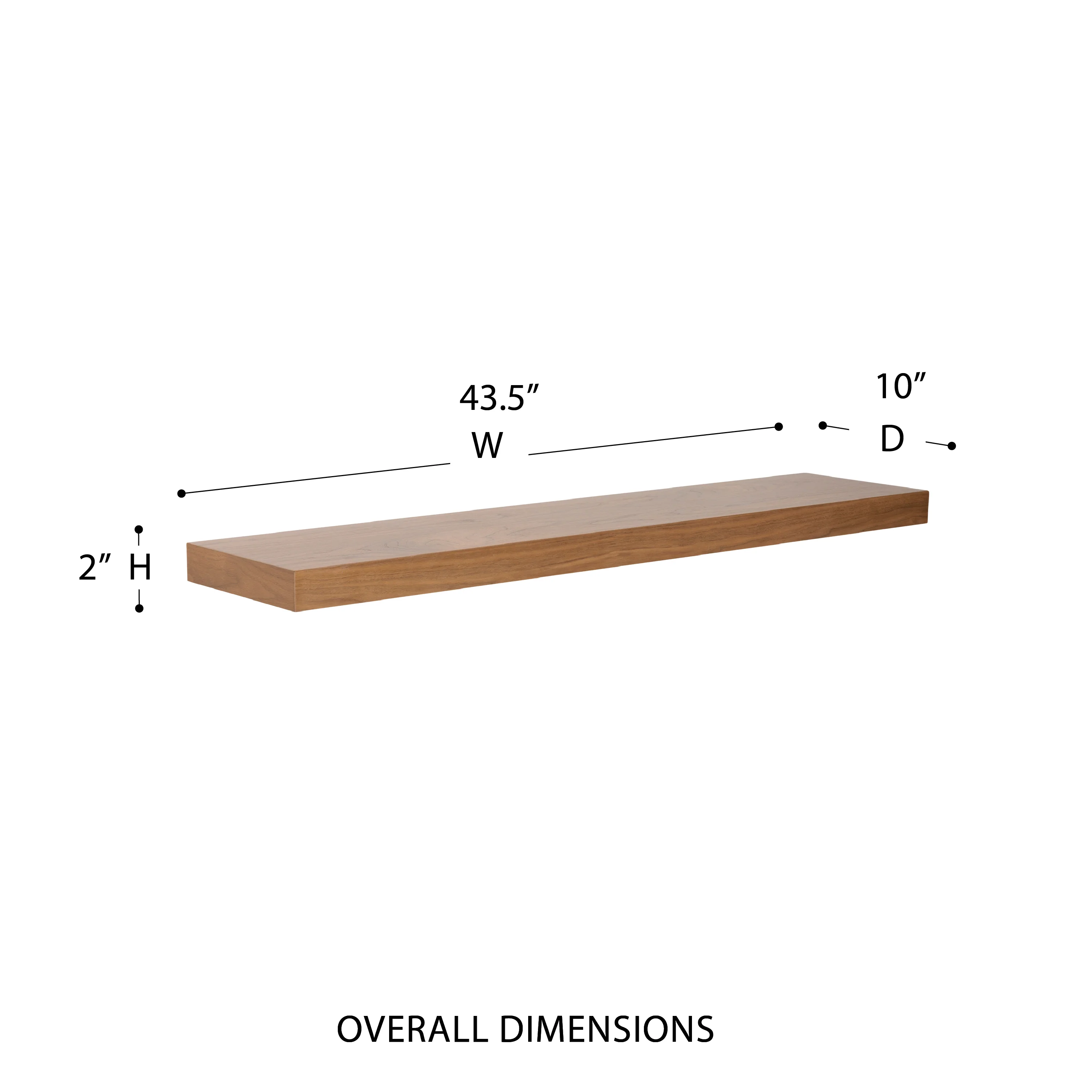 Euro Style Barney 43" Floating Shelf - Image 4