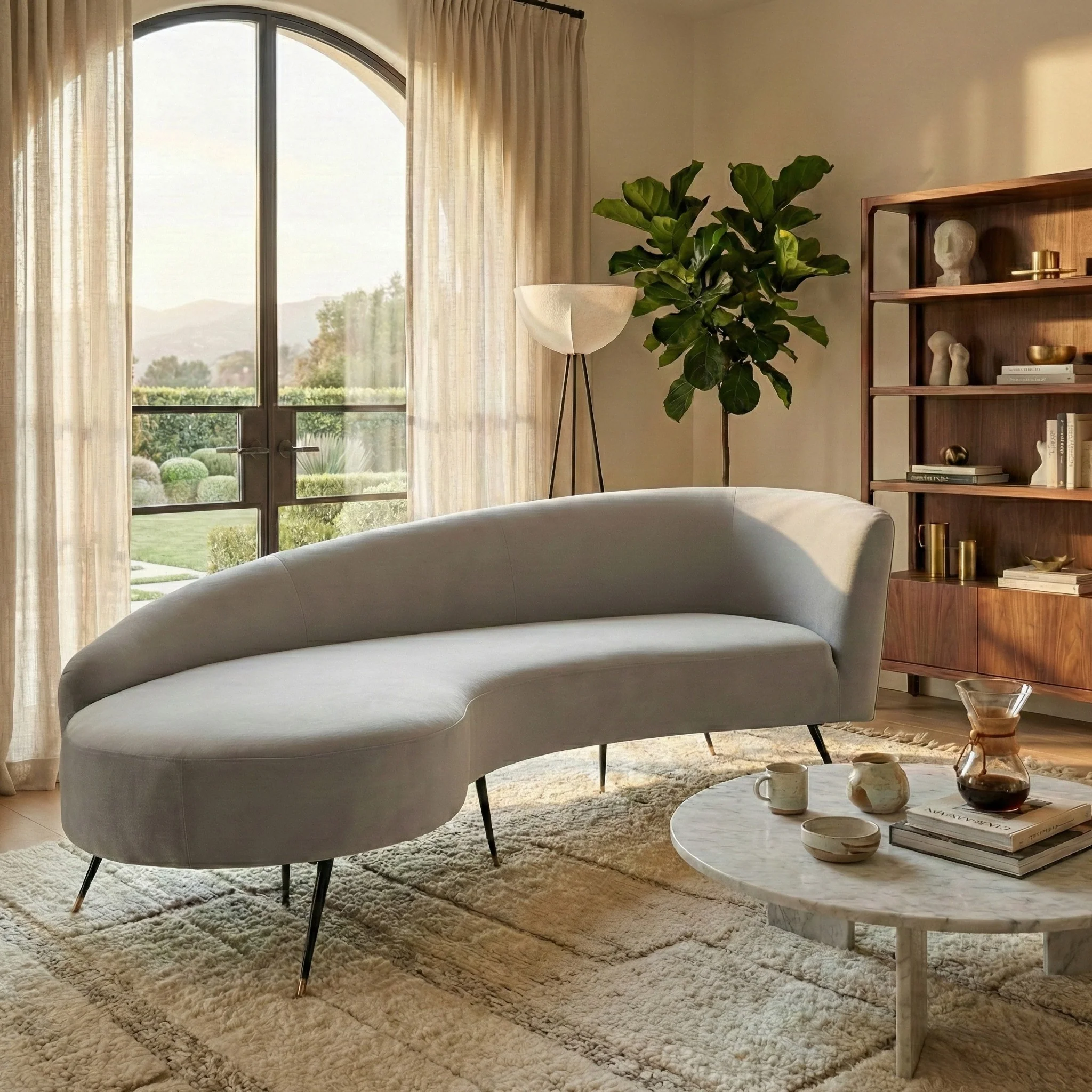 Evangeline Velvet Parisian Sofa - Image 12
