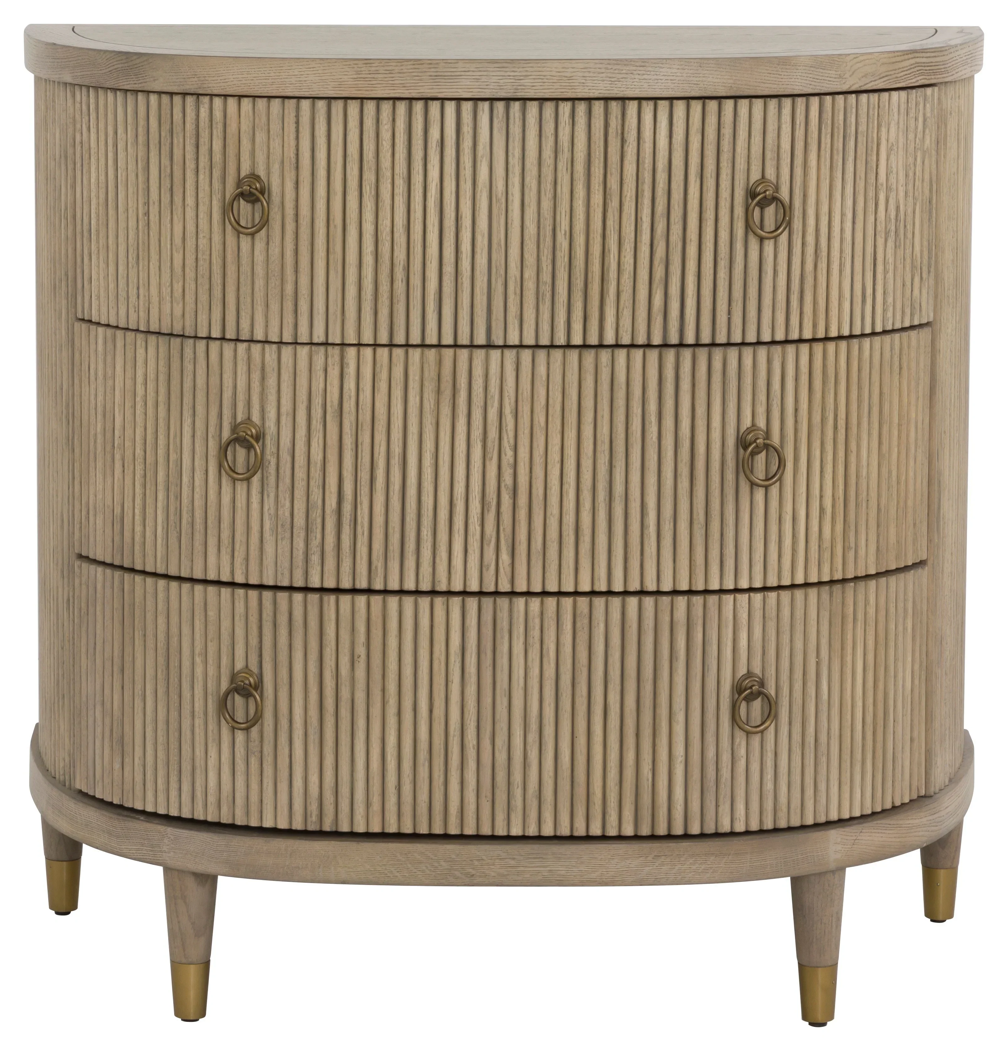 Everett Three Drawer Demilune Chest - Image 4