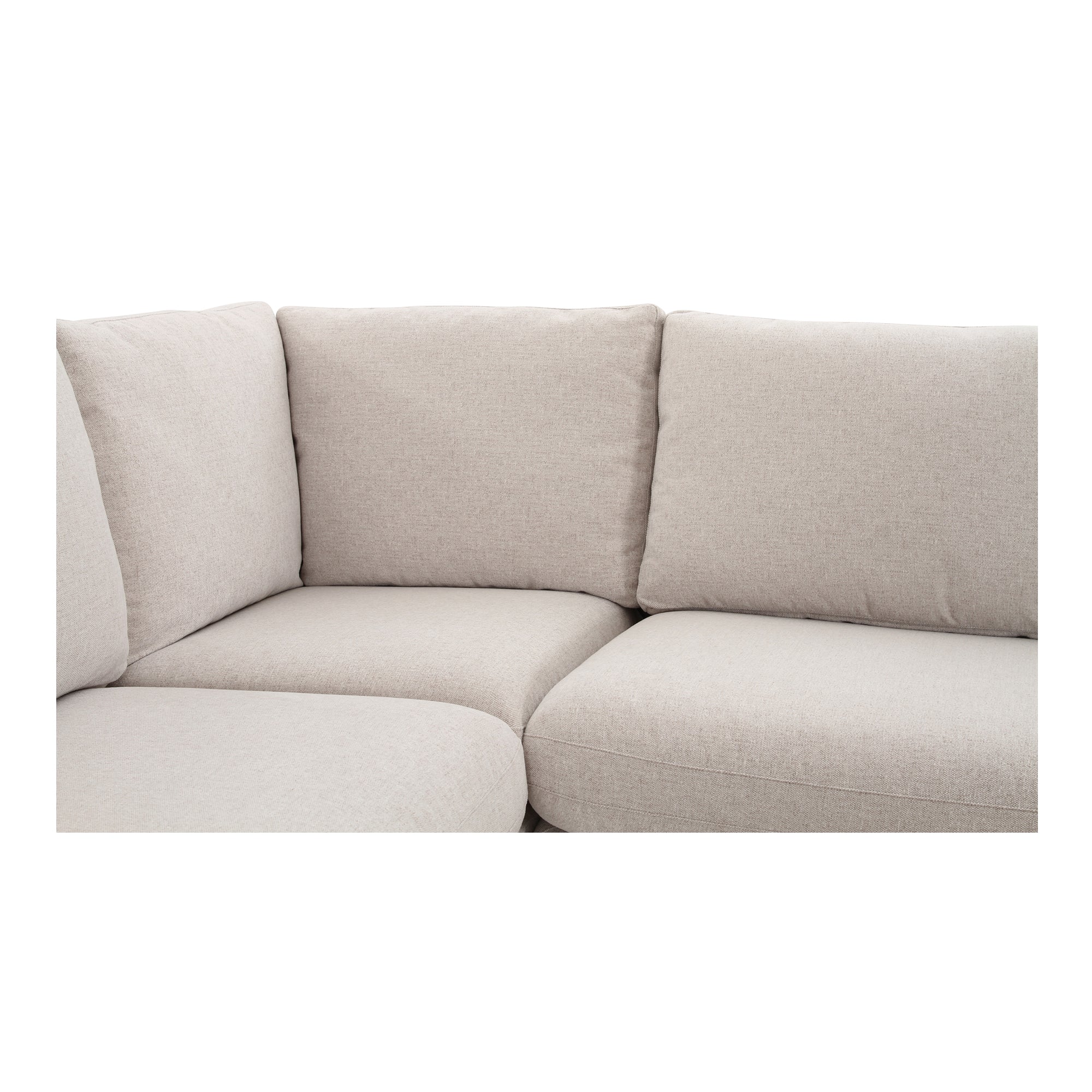 Fable Slipcover Dining Banquette U-Shape Beige 154In - Image 7