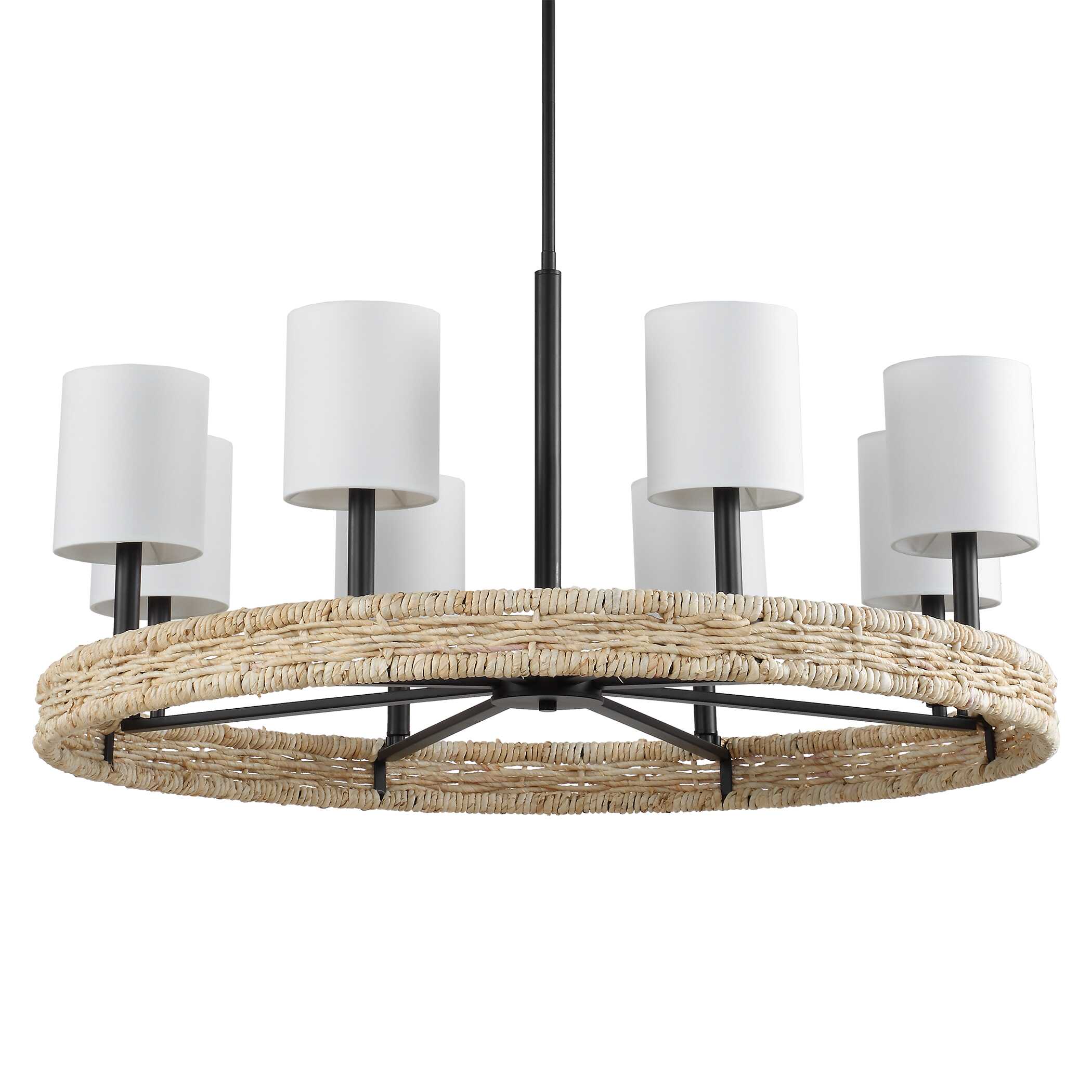 Faiyam 8 Light Rattan Chandelier - Image 3