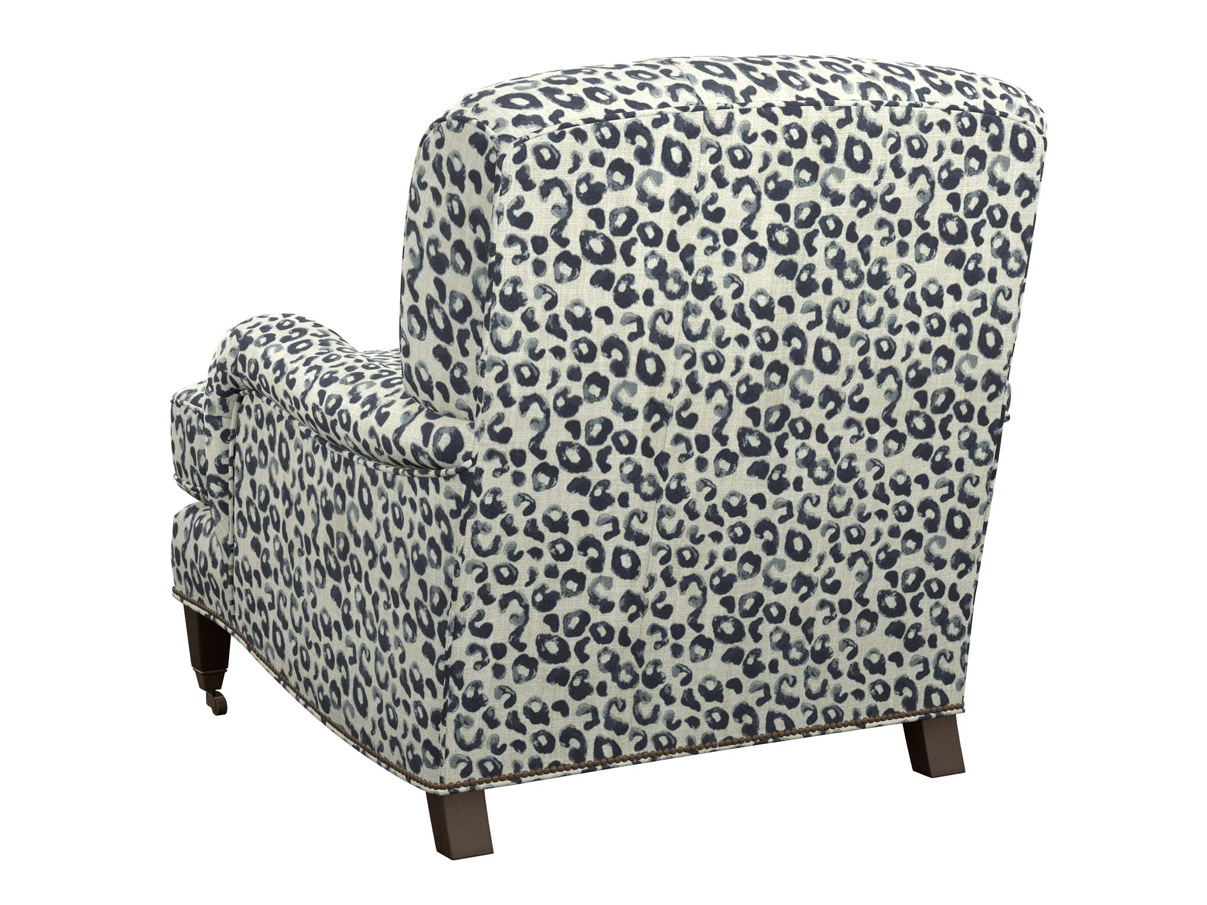 Sydney Upholstered Chair With Brass Caster - Image 2