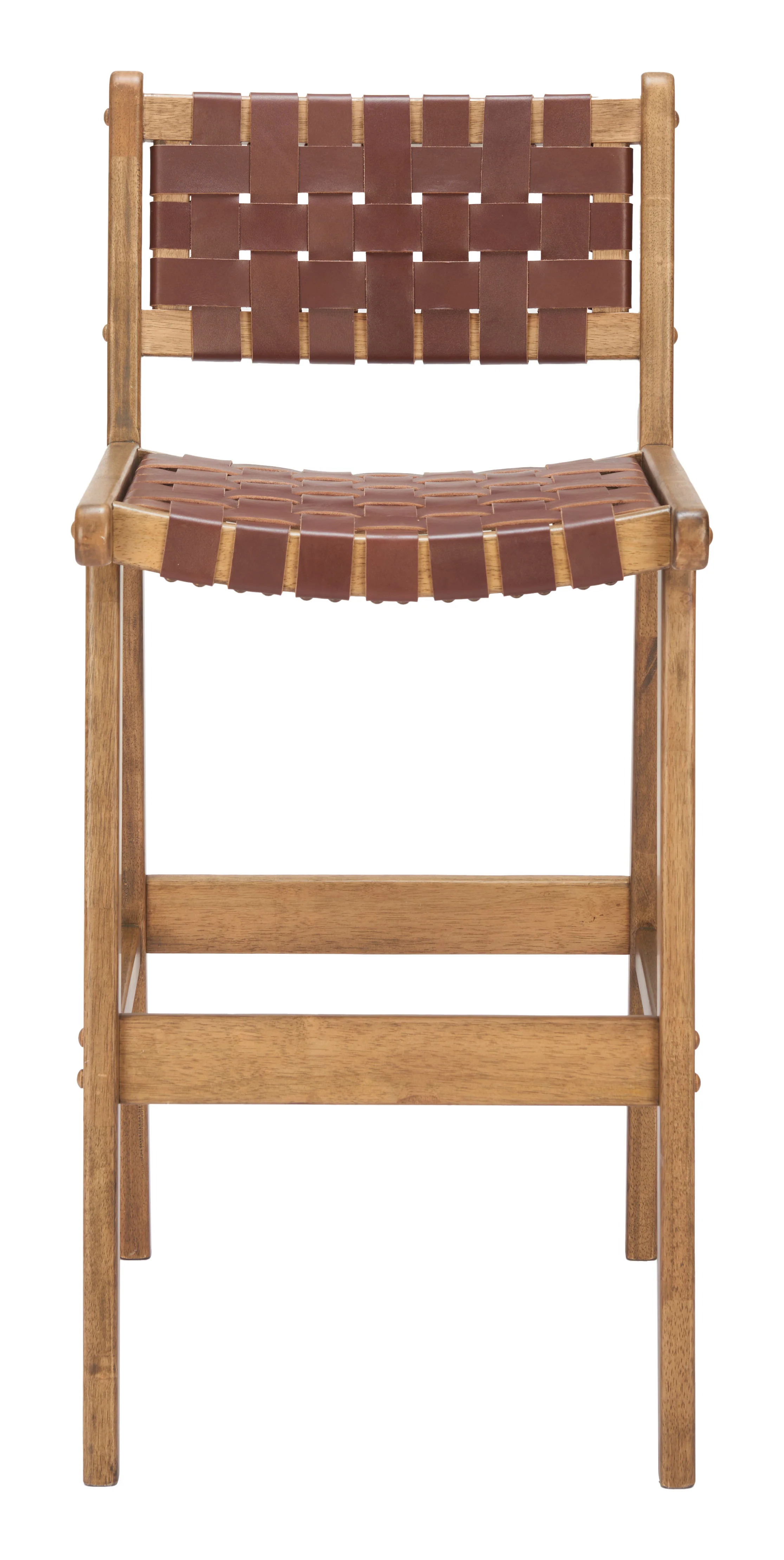 Feder Barstool (Set of 2) Brown - Image 3