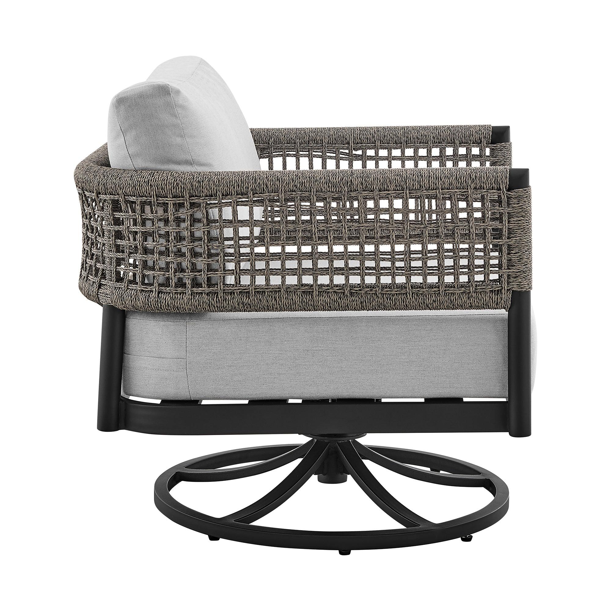 Felicia Outdoor Swivel Chair - Image 3