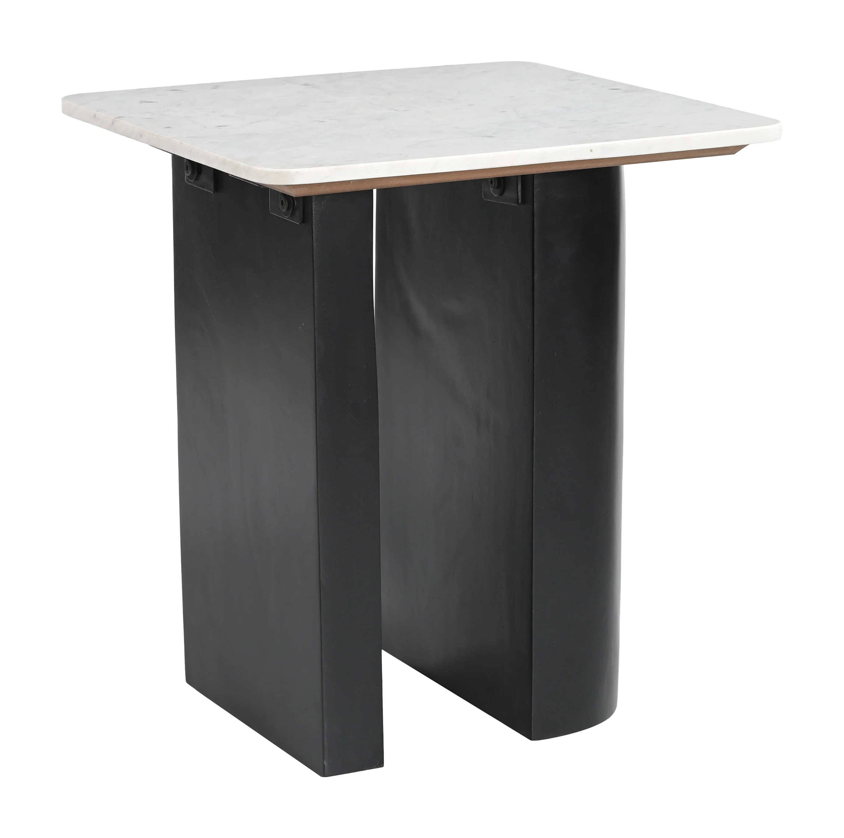 Fiora Side Table White & Black - Image 4