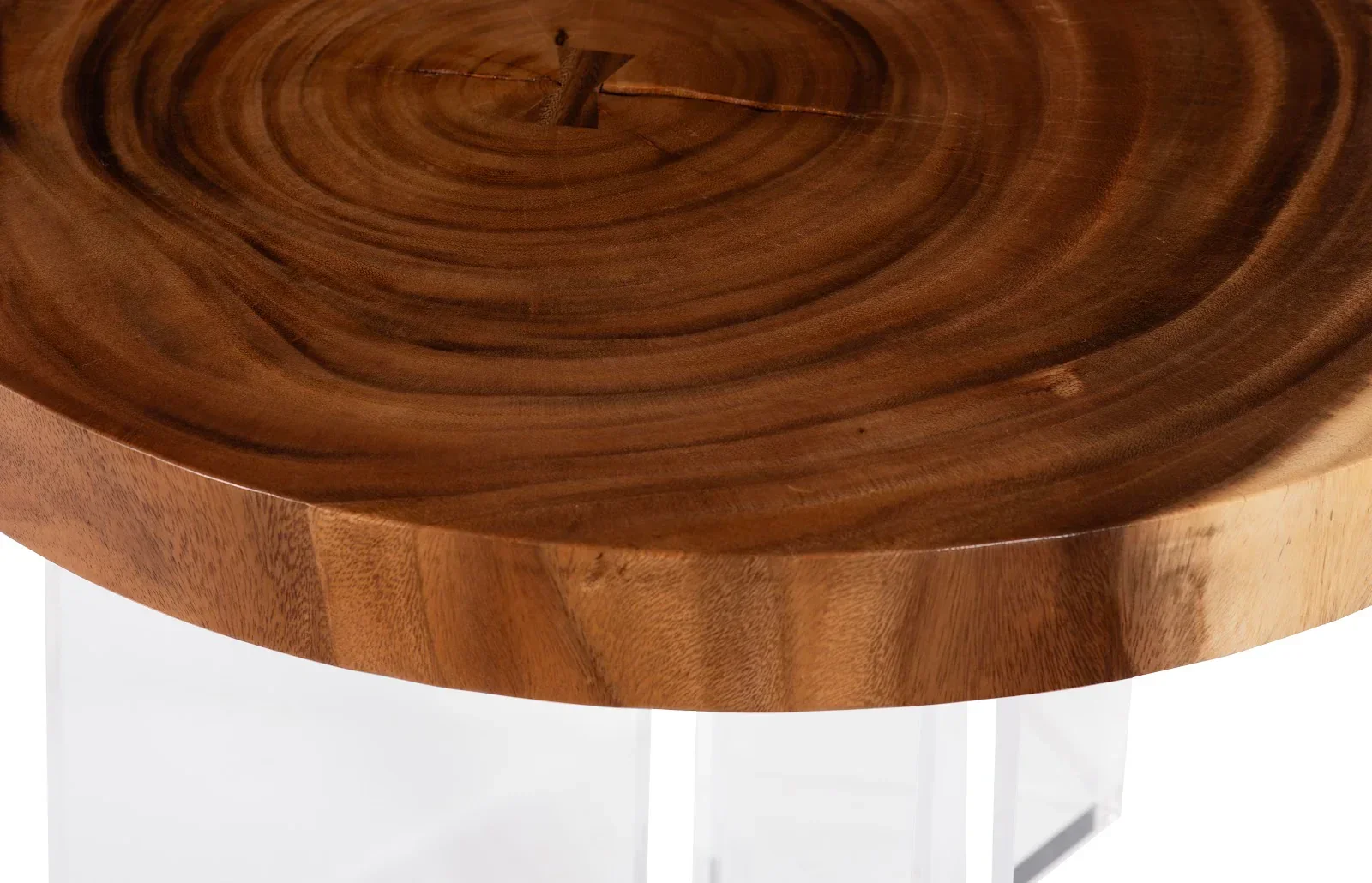 Floating Round Coffee Table With Acrylic Legs - Image 3