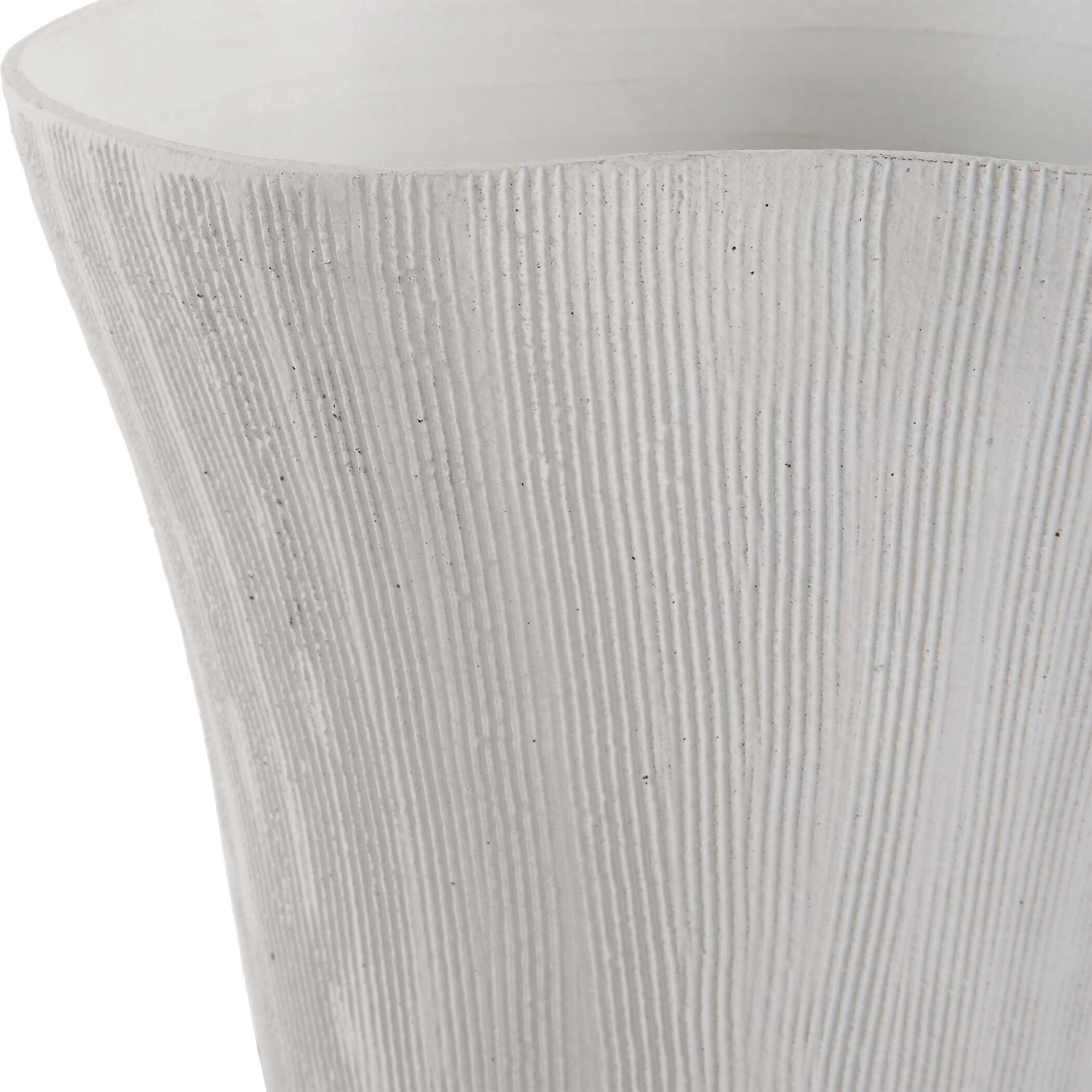Floreana Tall White Vase - Image 6