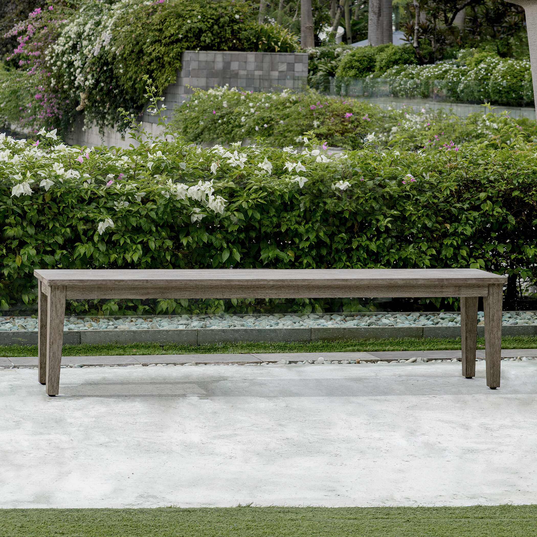 Forsyth Dark Gray Outdoor Bench - Image 2