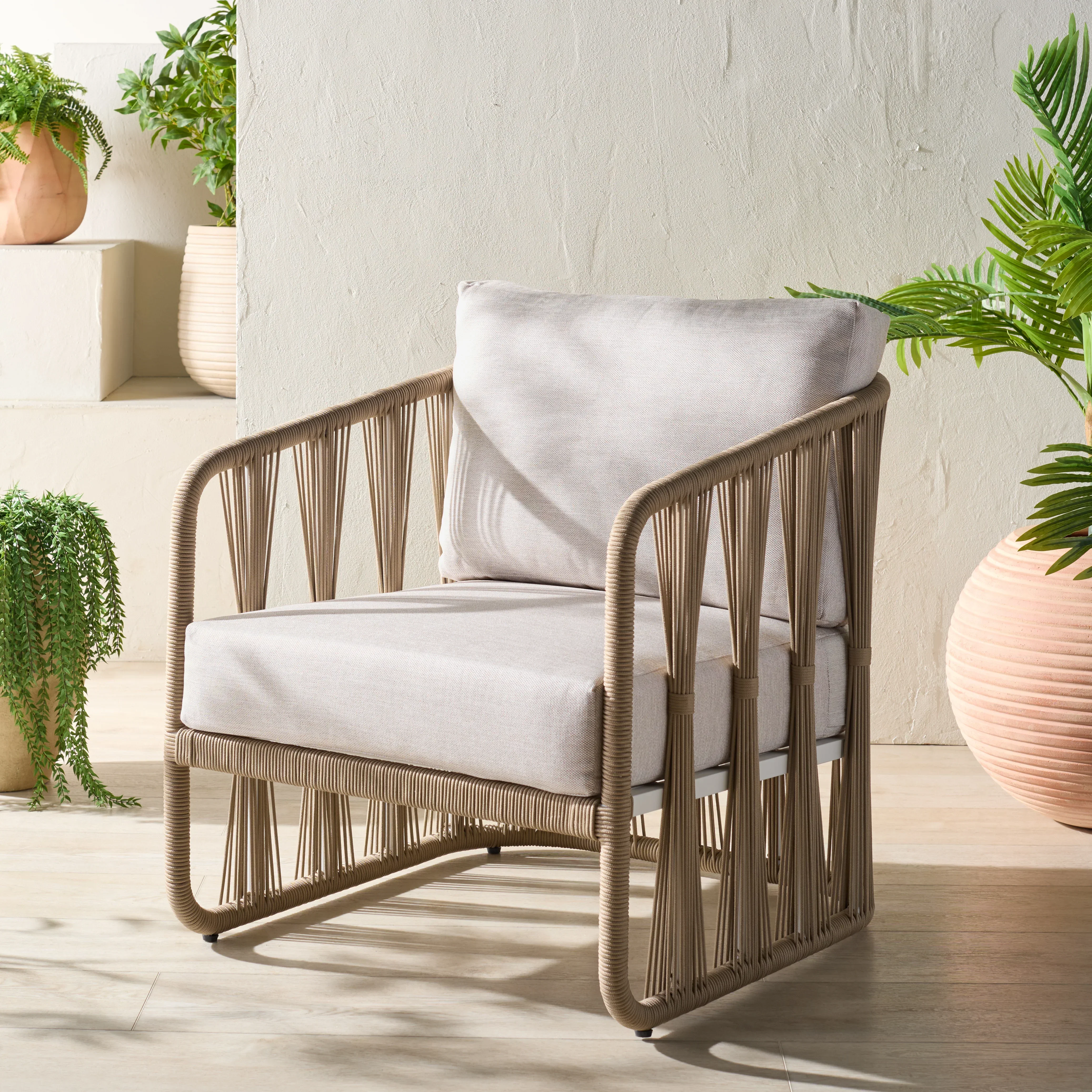 Franklyn Rope And Aluminum Patio Chair - Image 13