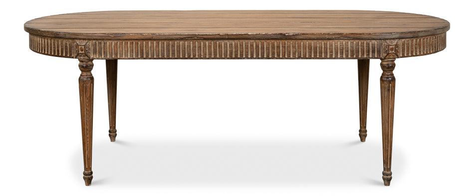 French Antique Reproduction Dining Table - Image 3