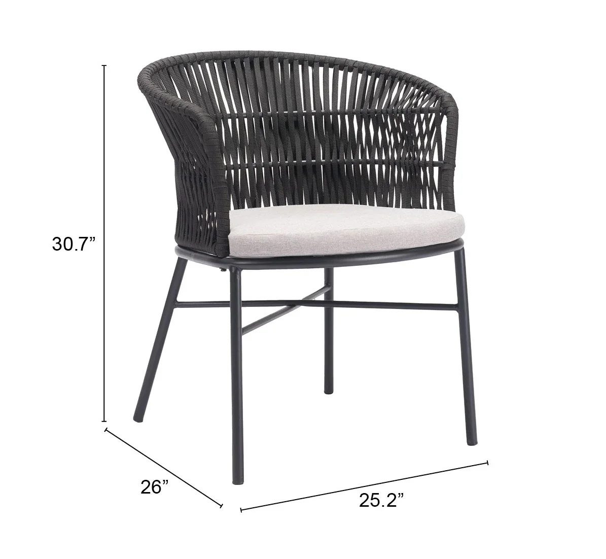 Freycinet Dining Chair (Set of 2) Black - Image 6