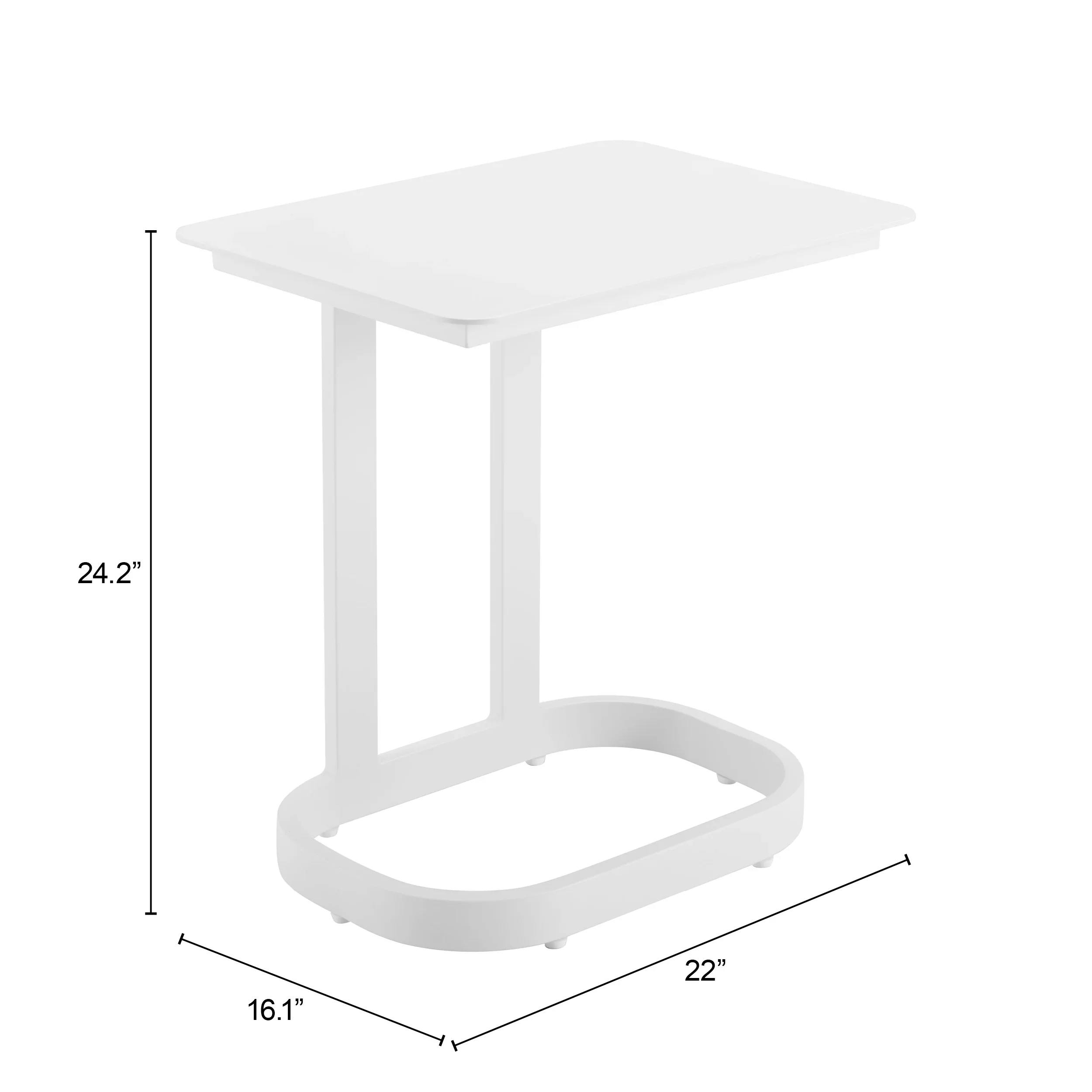 Friss End Table White - Image 5