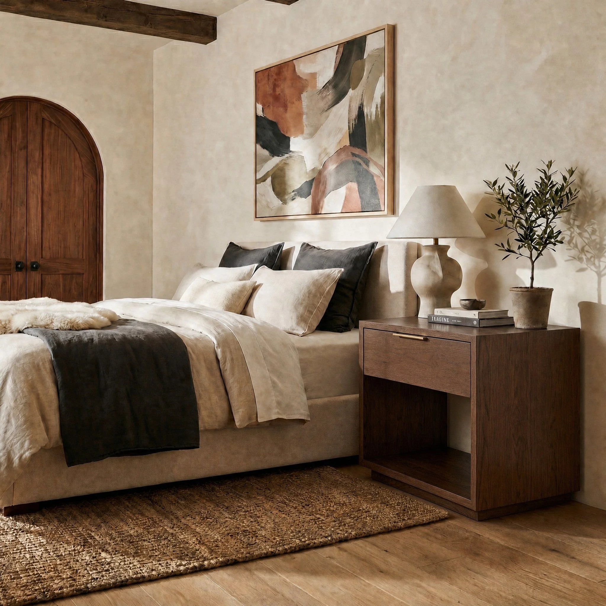 Gabribecca Wood 1 Drawer Nightstand - Image 10