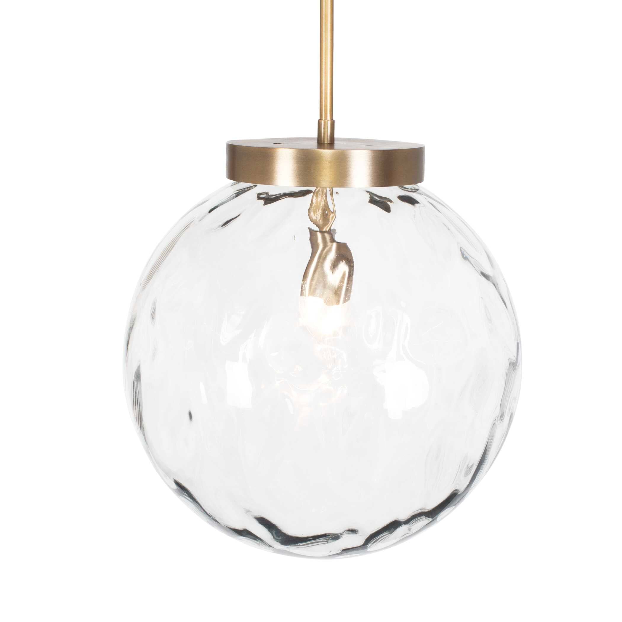 Gaia 1 Light Watered Glass Pendant - Image 5