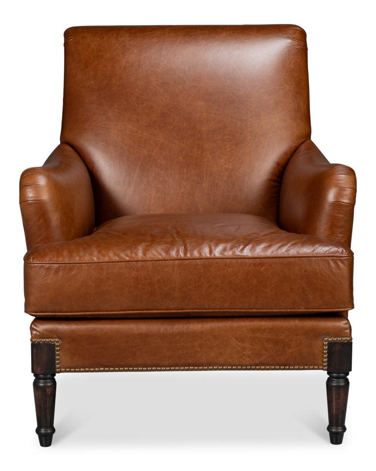 Gaston Distilled Leather Chair - Image 2