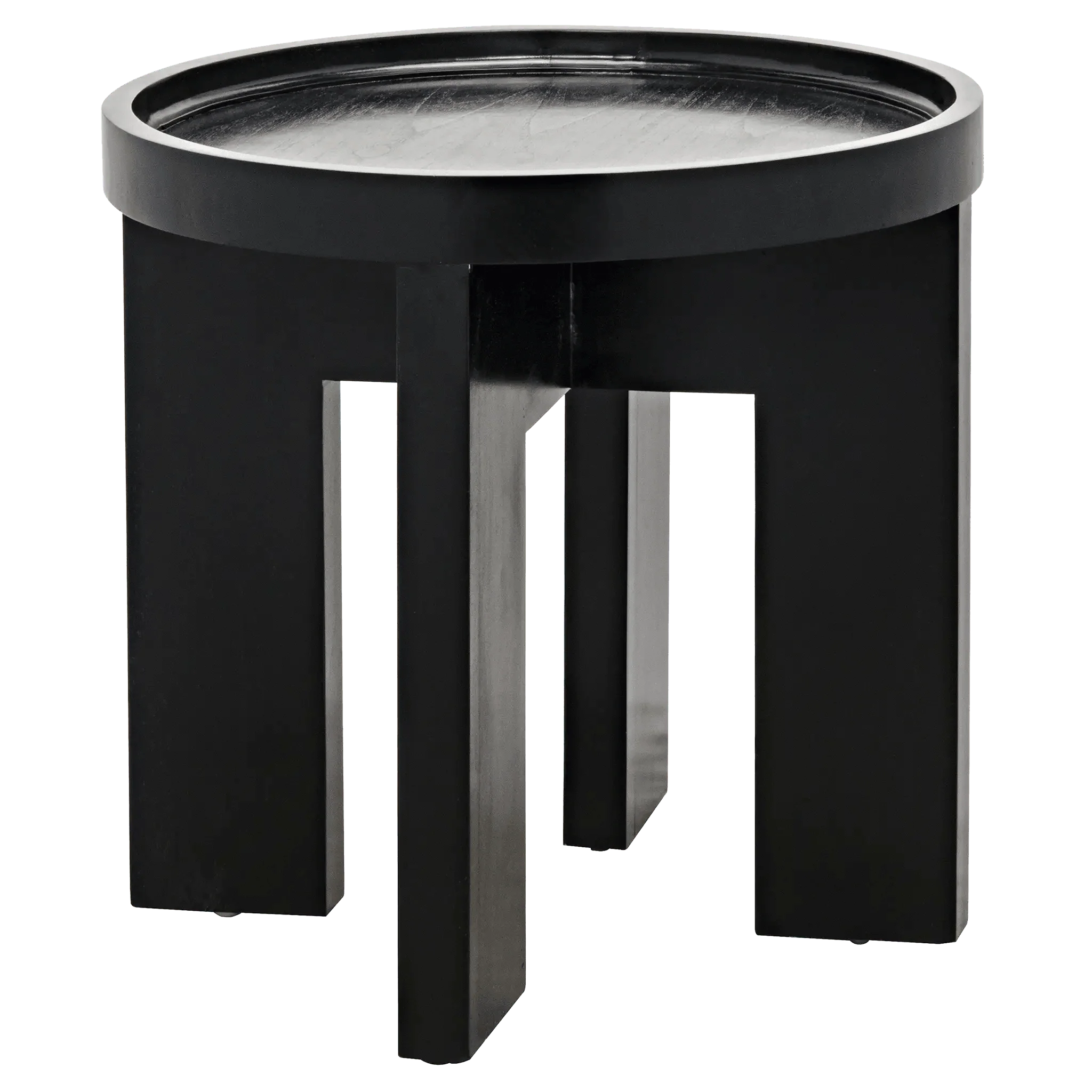 Gavin Side Table, Hand Rubbed Black