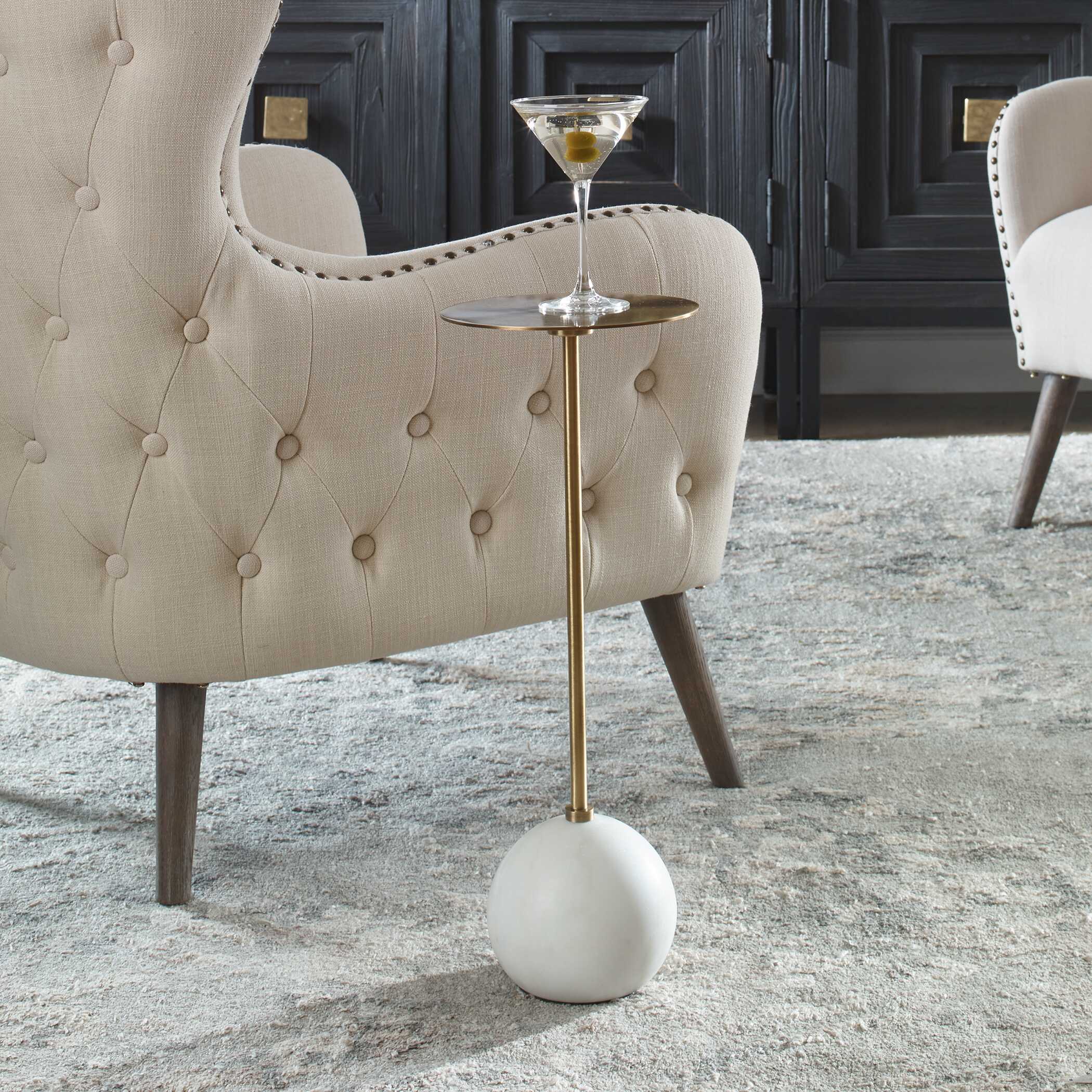 Gimlet White Drink Table - Image 2