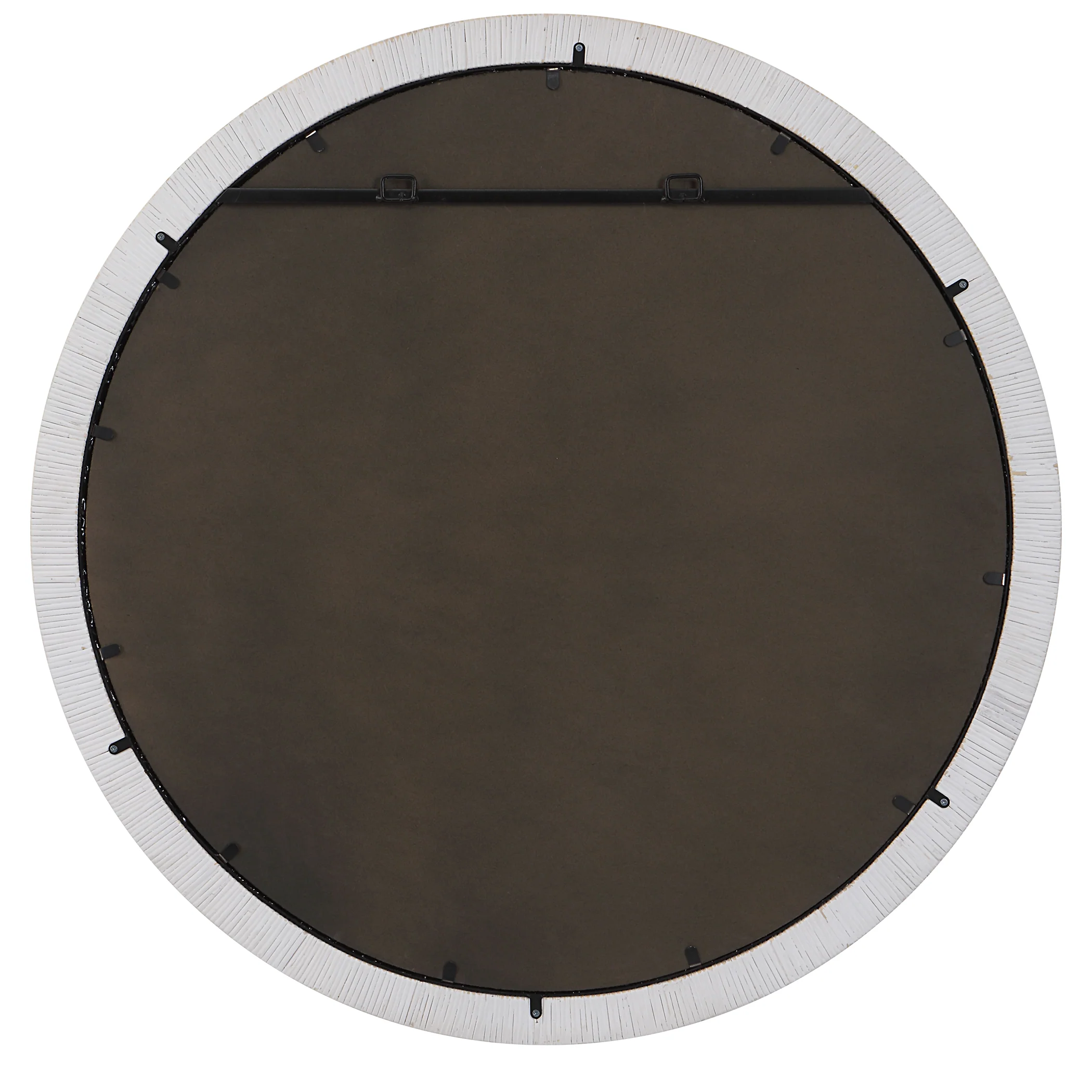 Granada Whitewash Round Mirror - Image 7