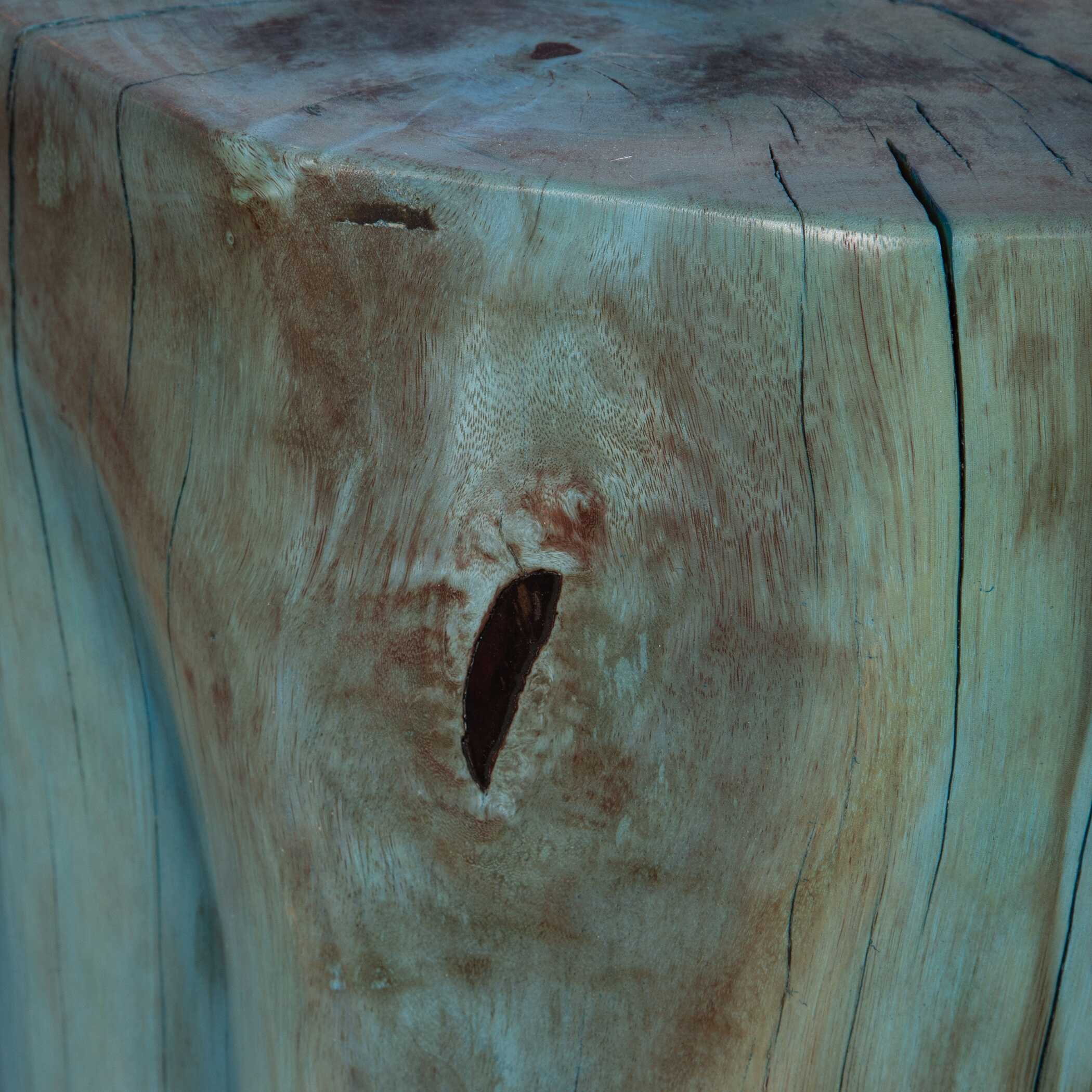 Habitat Blue Accent Stool - Image 5