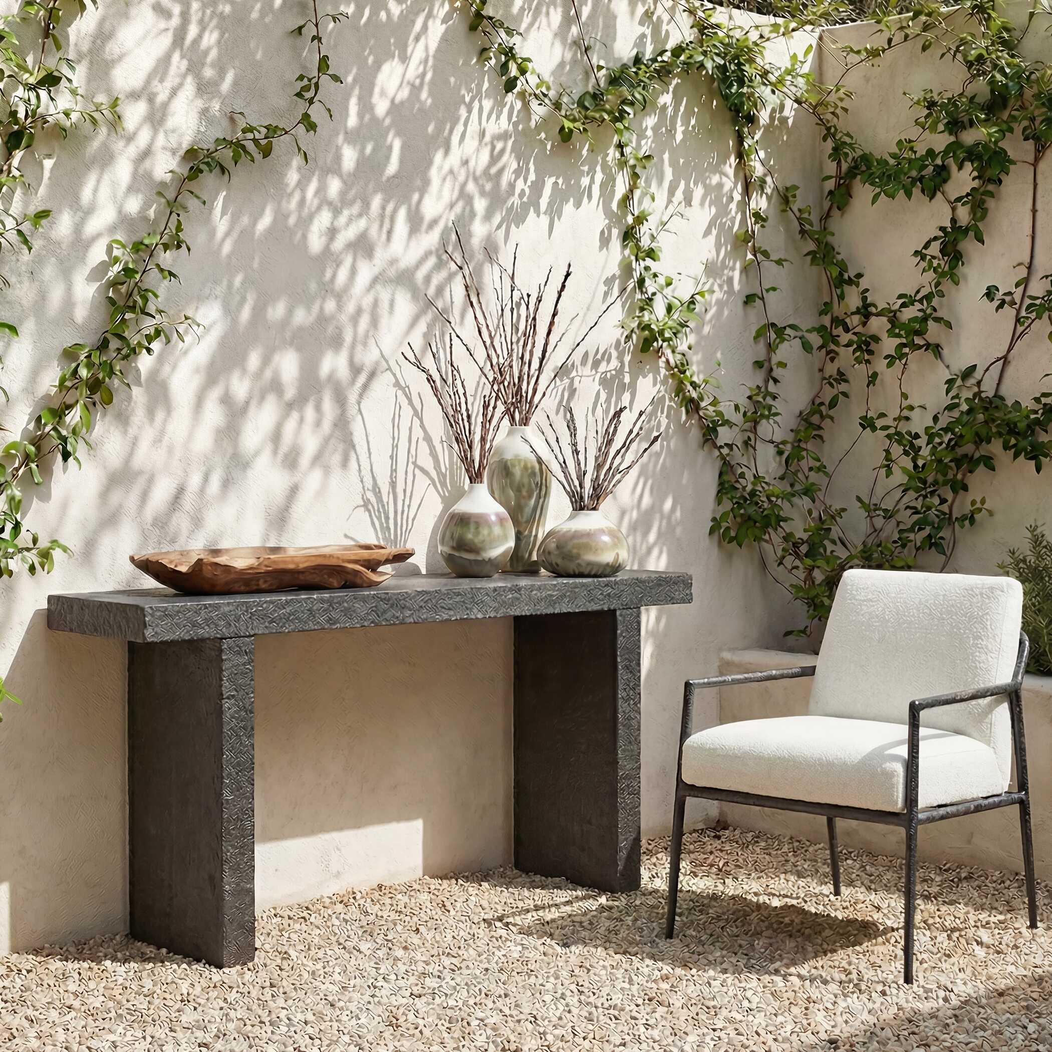 Hagan Indoor-Outdoor Slate Console Table - Image 2