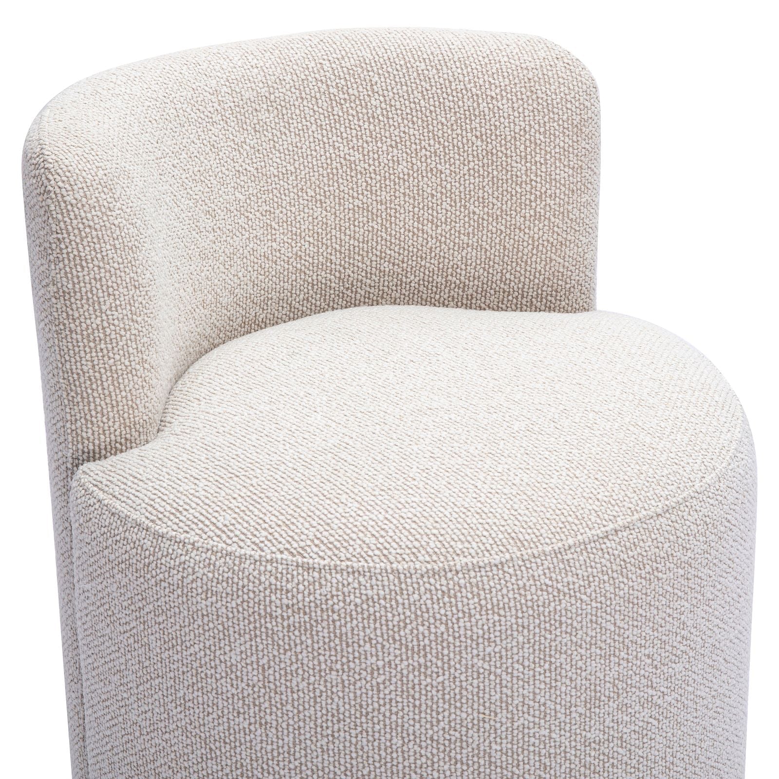 Hakuna Cream Performance Boucle Desk Chair - Image 4