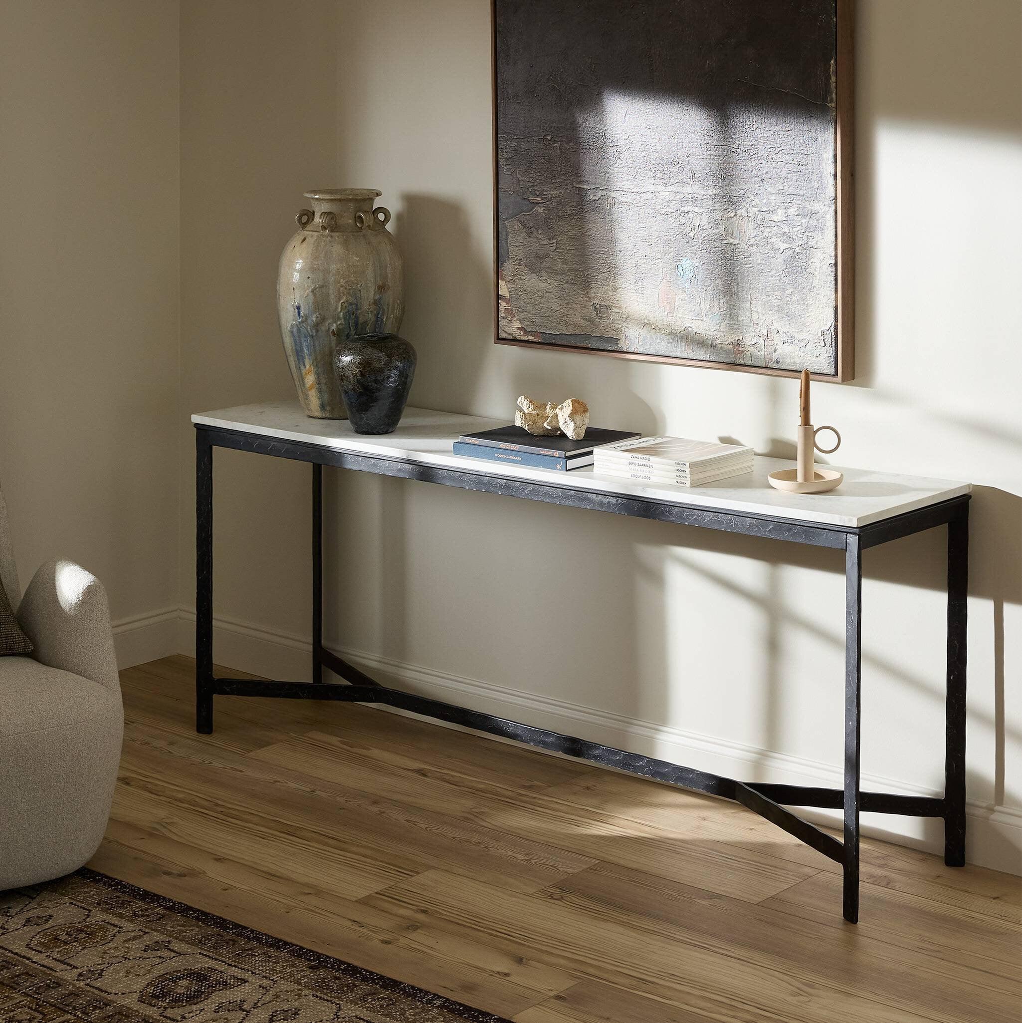 Hammered Iron Console Table - Image 2