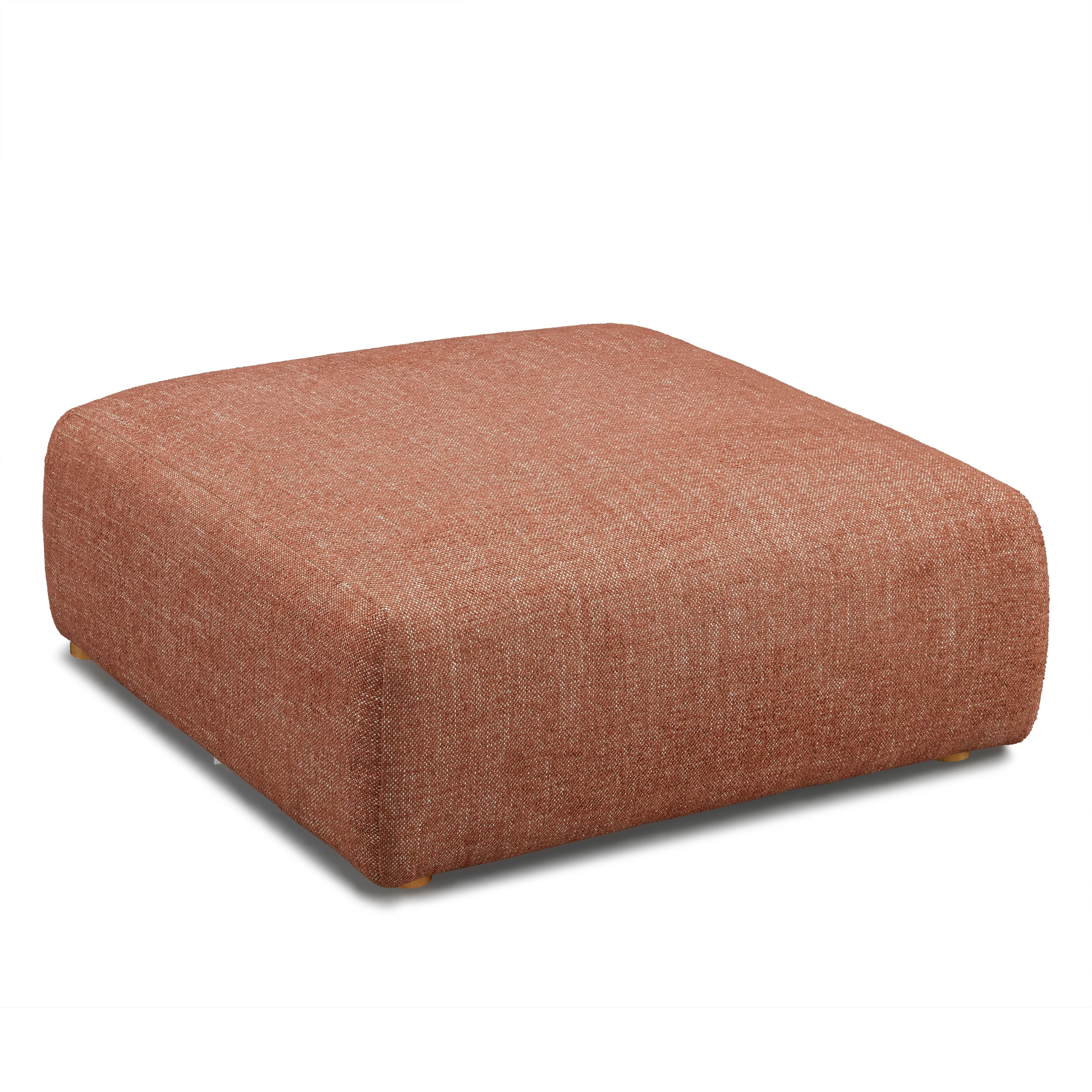 Hangover Contract-Grade Textured Fabric Ottoman - Image 9