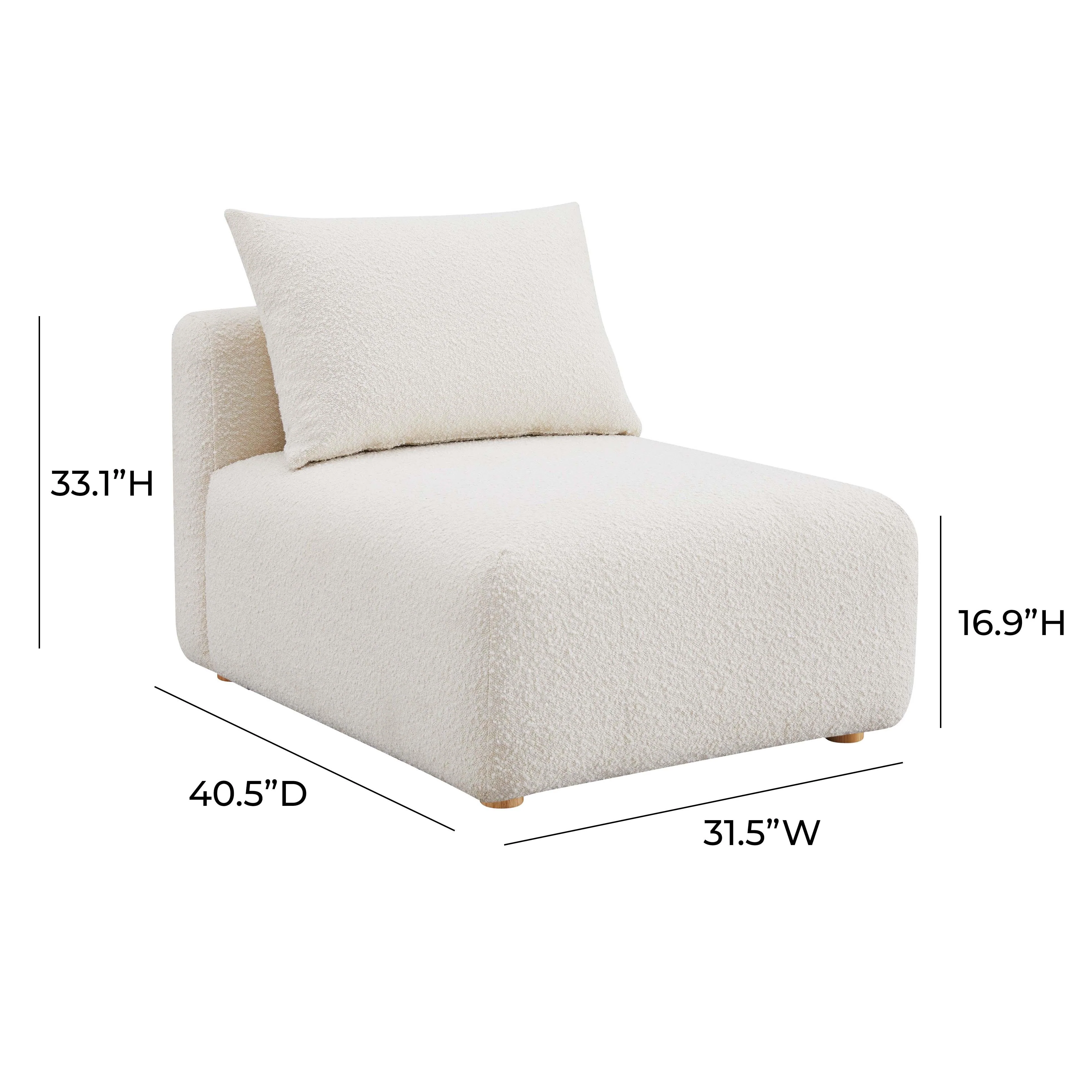 Hangover Modular Armless Chair - Image 5