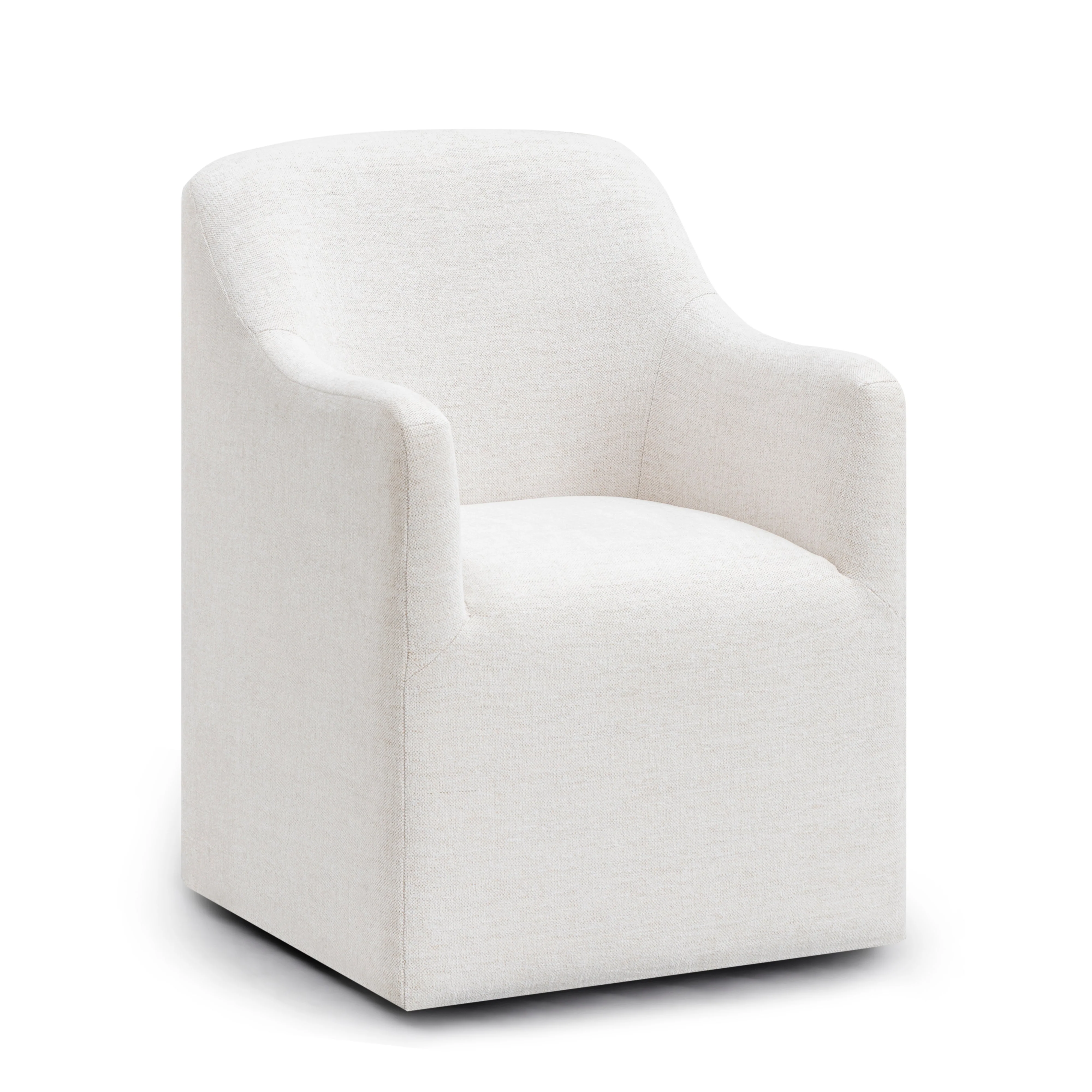 Helena Tall Textured Weave Performance Fabric Dining Chair - Image 7