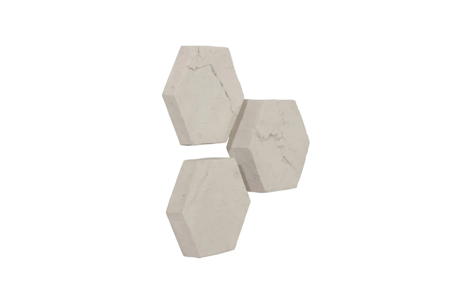 Hexagon Wall Tiles, Set of 3 - Image 2