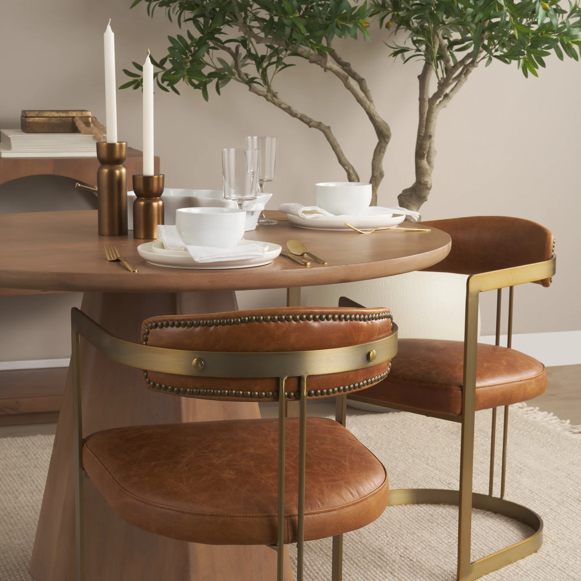 Hollyfield Leather Dining Chair - Image 13