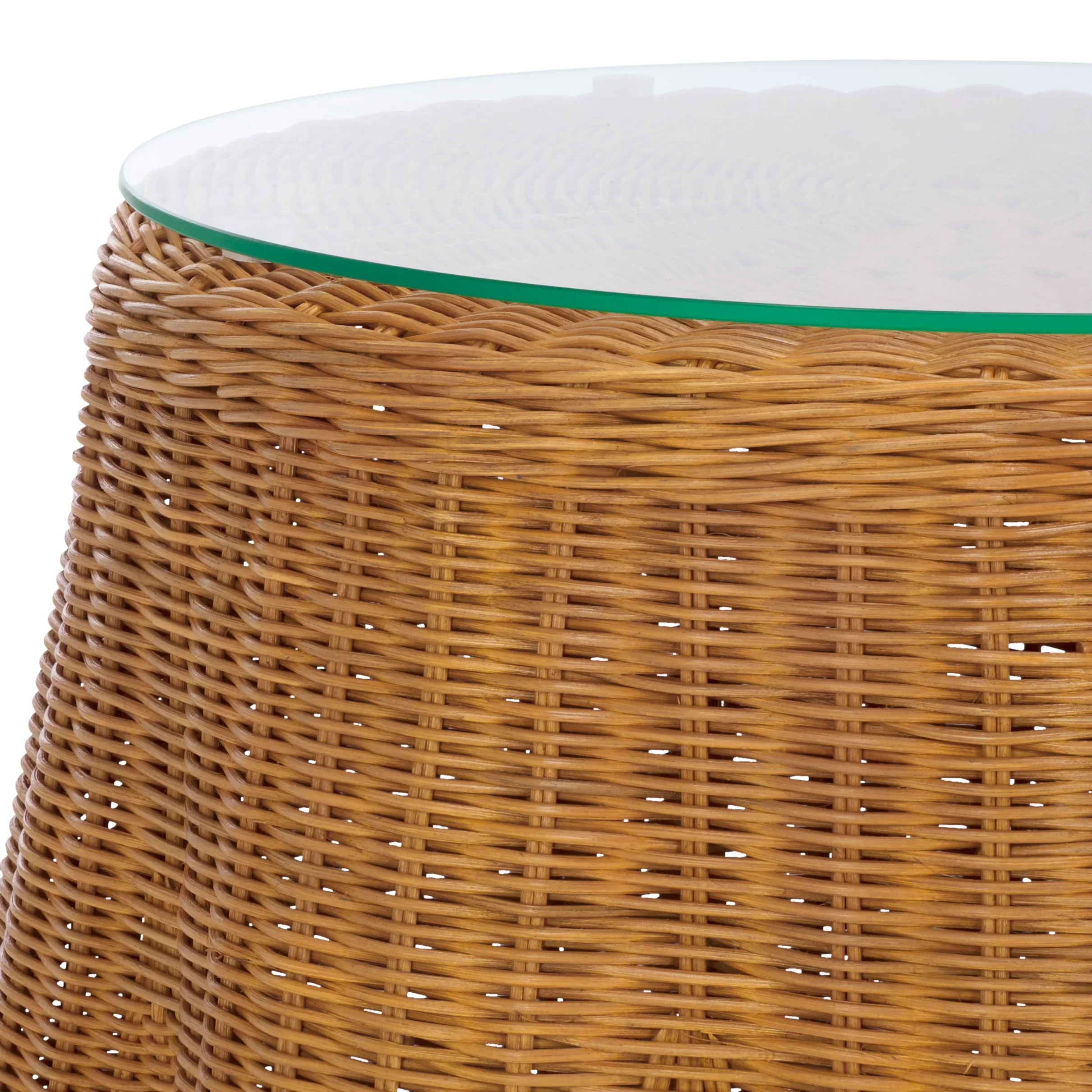 Hylda Round Rattan Accent Table - Image 3