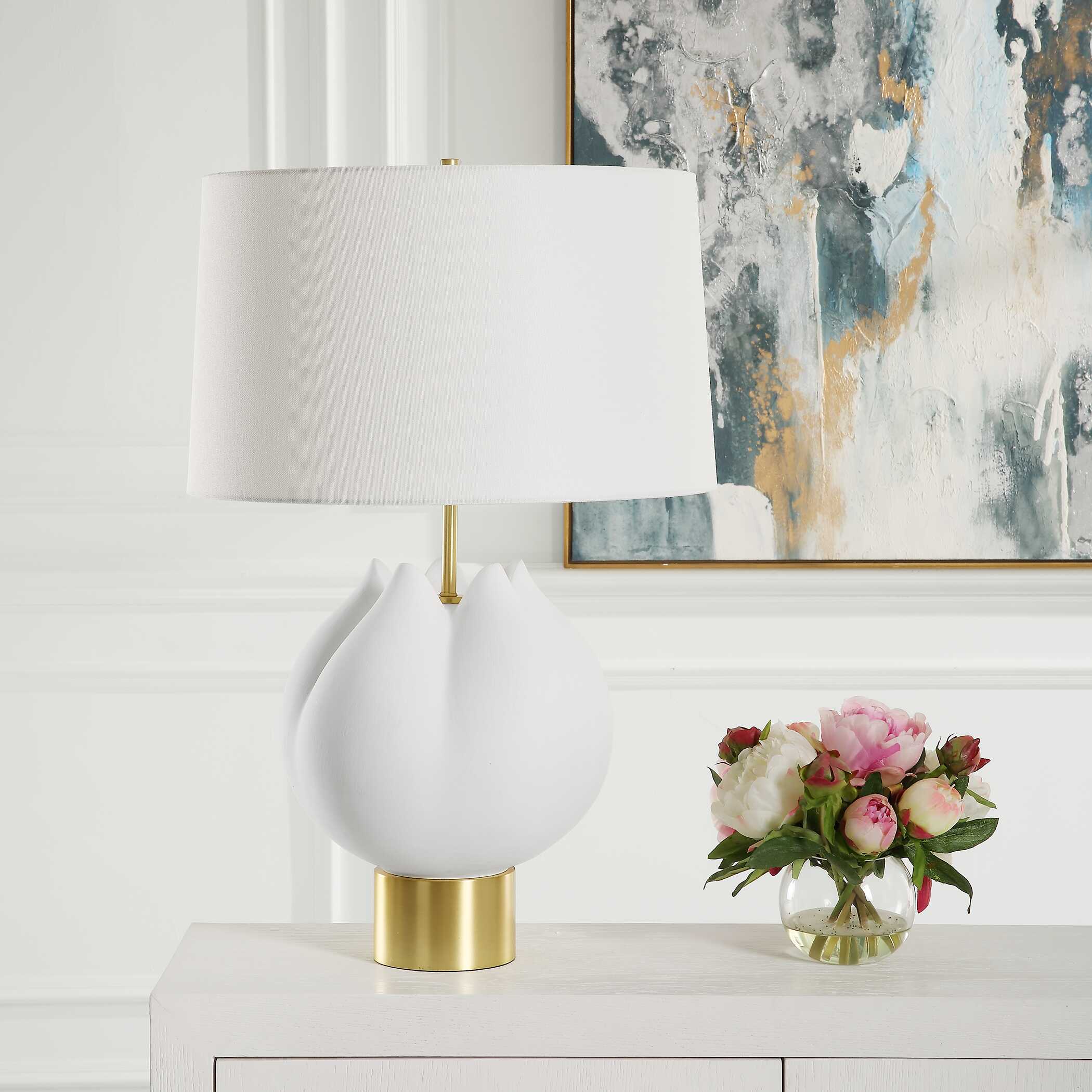 In Bloom White Table Lamp - Image 3