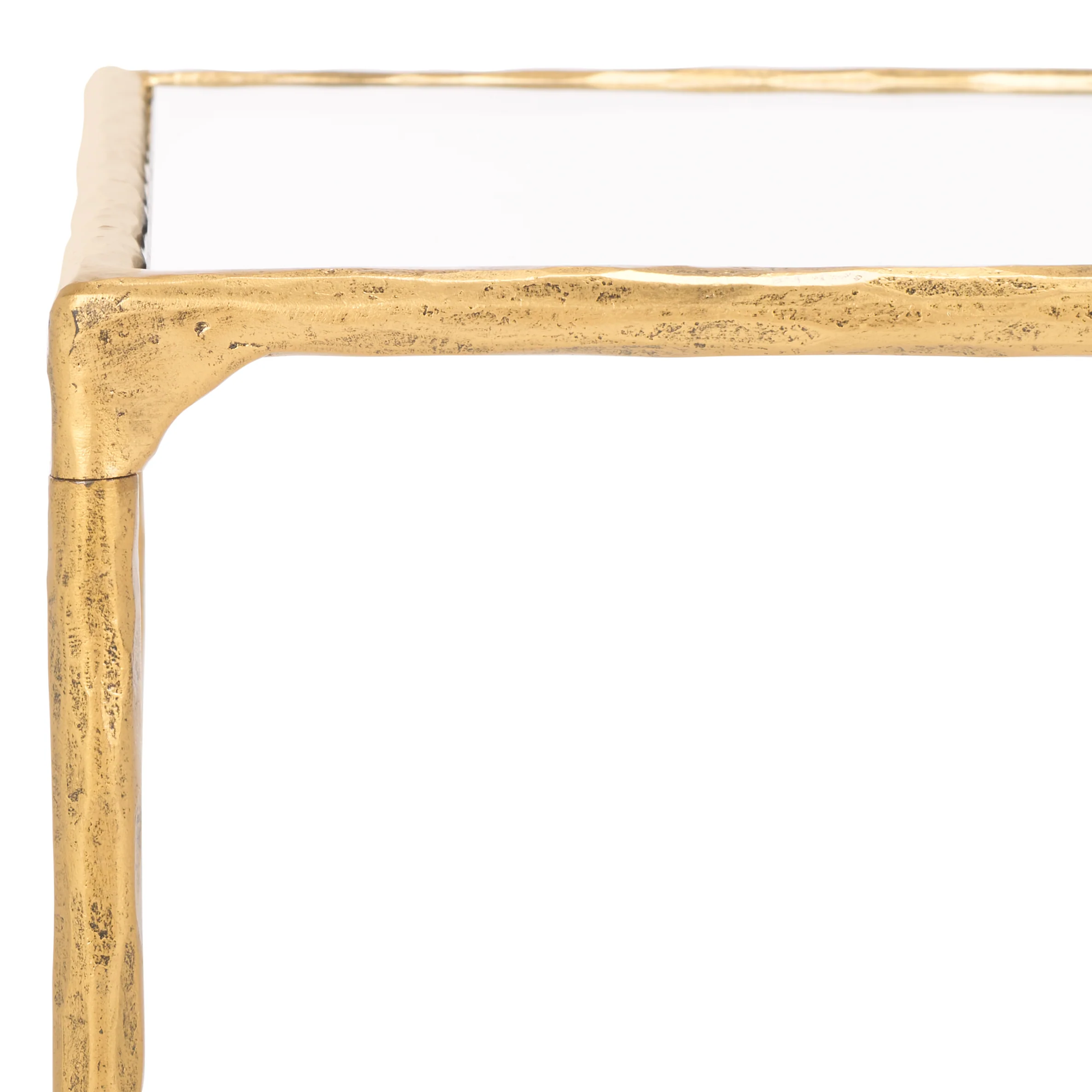 Isabellina Metal And Glass Coffee Table - Image 4