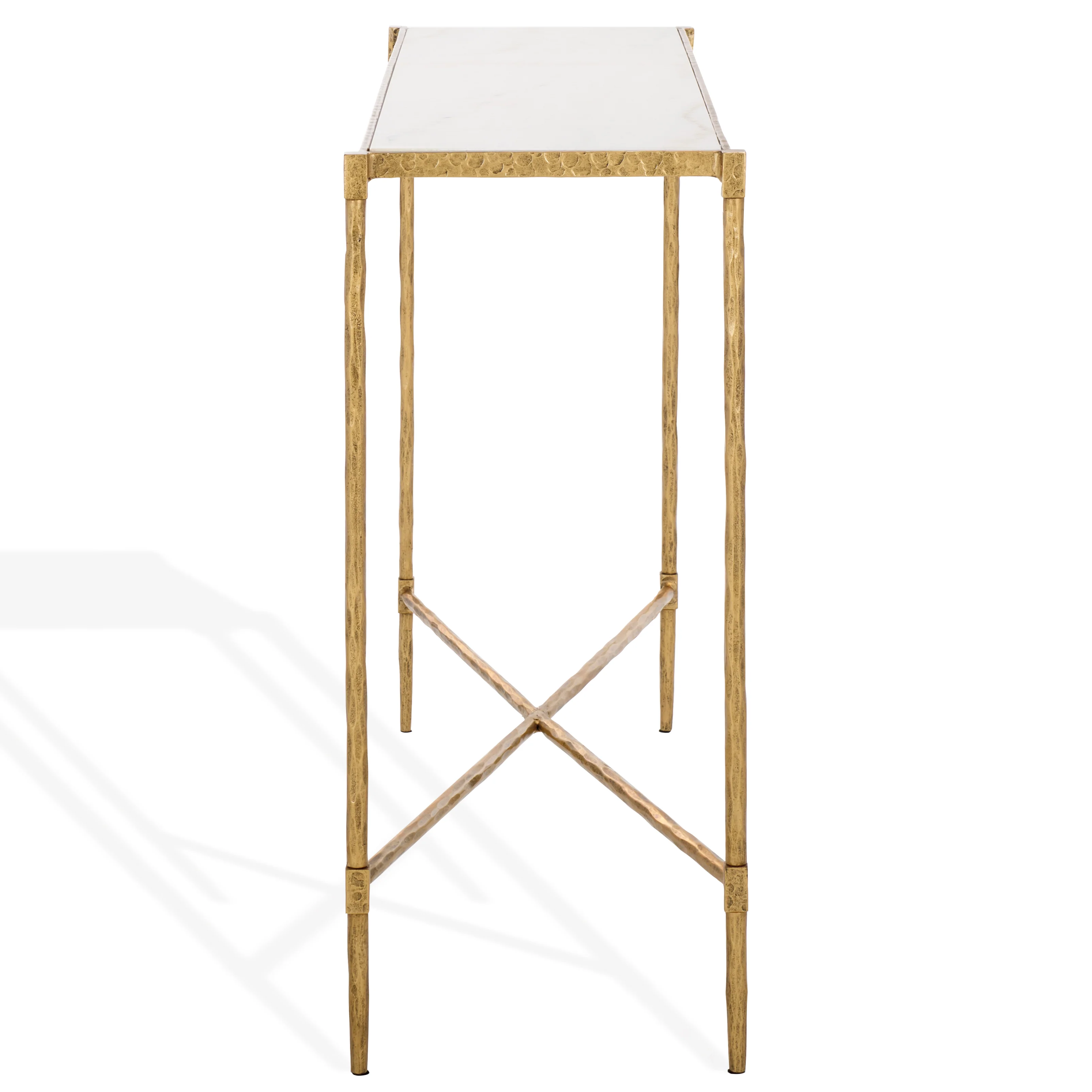 Isabellina Metal And Marble Console Table - Image 8