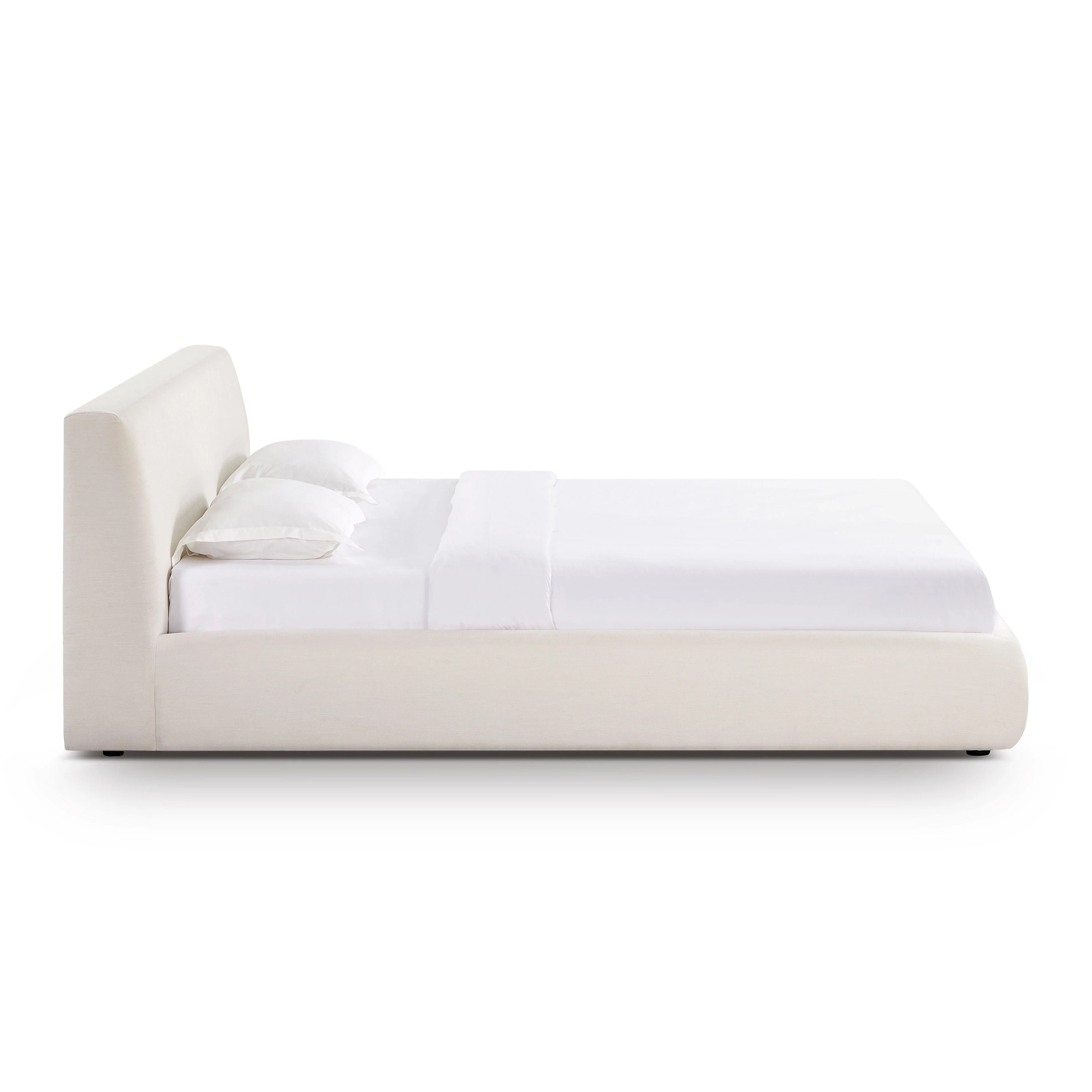 Isla Cream Upcycled Performance Linen Bed - Image 10